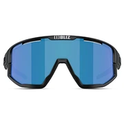 Schwarze und blaue Wrap-Around-Sonnenbrille | Bliz 0ZB7001 Schwarze und blaue Wrap-Around-Sonnenbrille | Bliz 0ZB7001