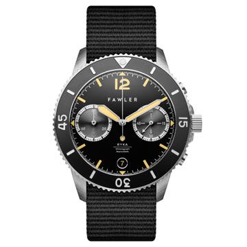 Ryka | Ceas militar pentru scufundări negru & galben