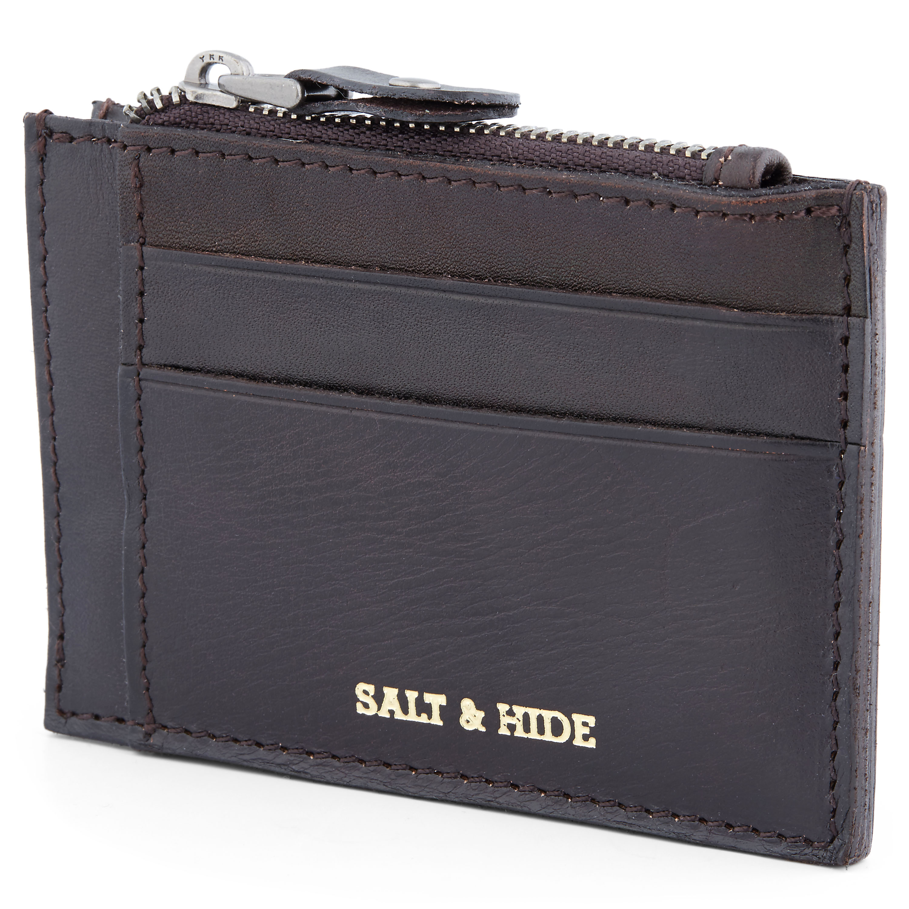 Donkerbruine Osias Leren Portemonnee - 1