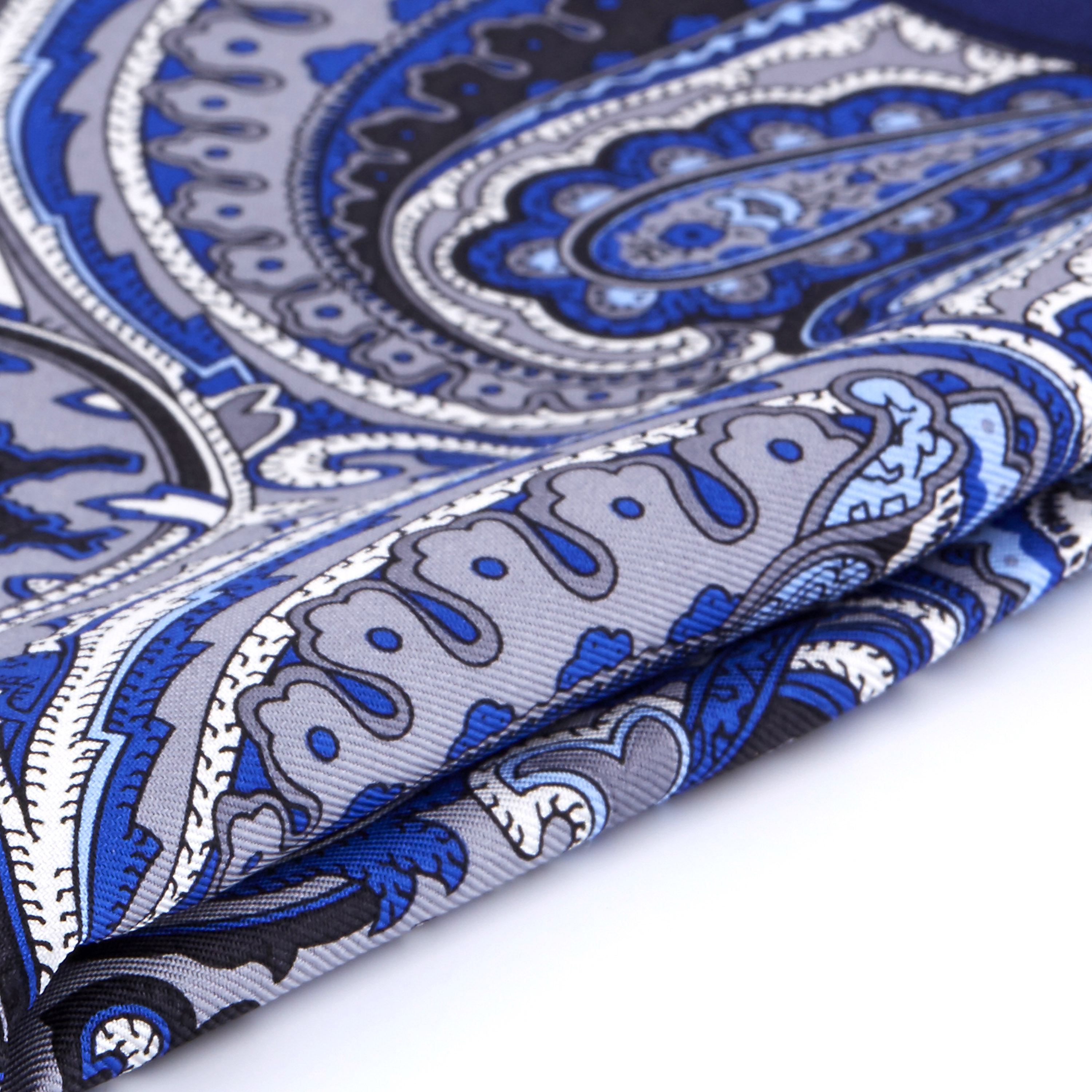 Royal Blue Silk Pocket Square - 2