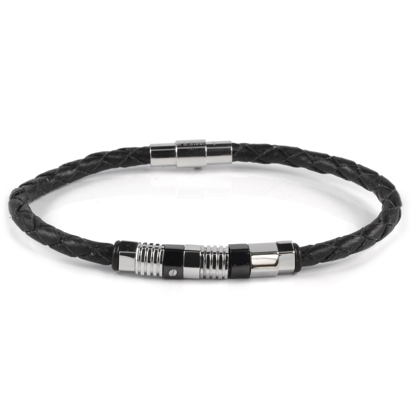 Elegancka męska bransoletka ze skóry Bolo - 1