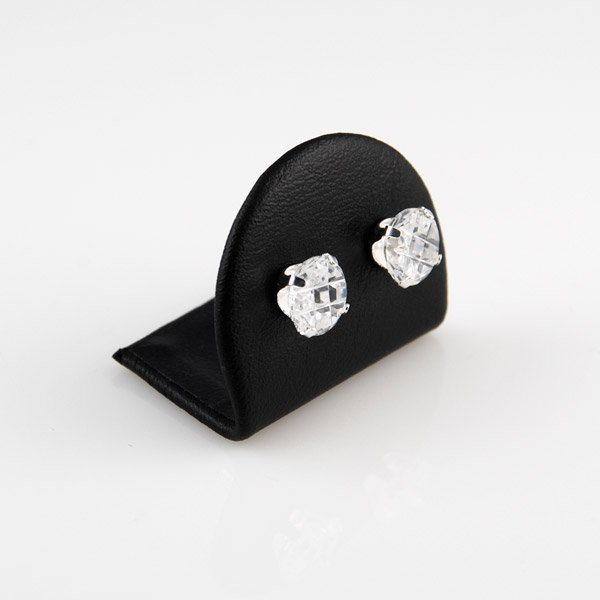 Runde 8mm Bling Øreringe - 2