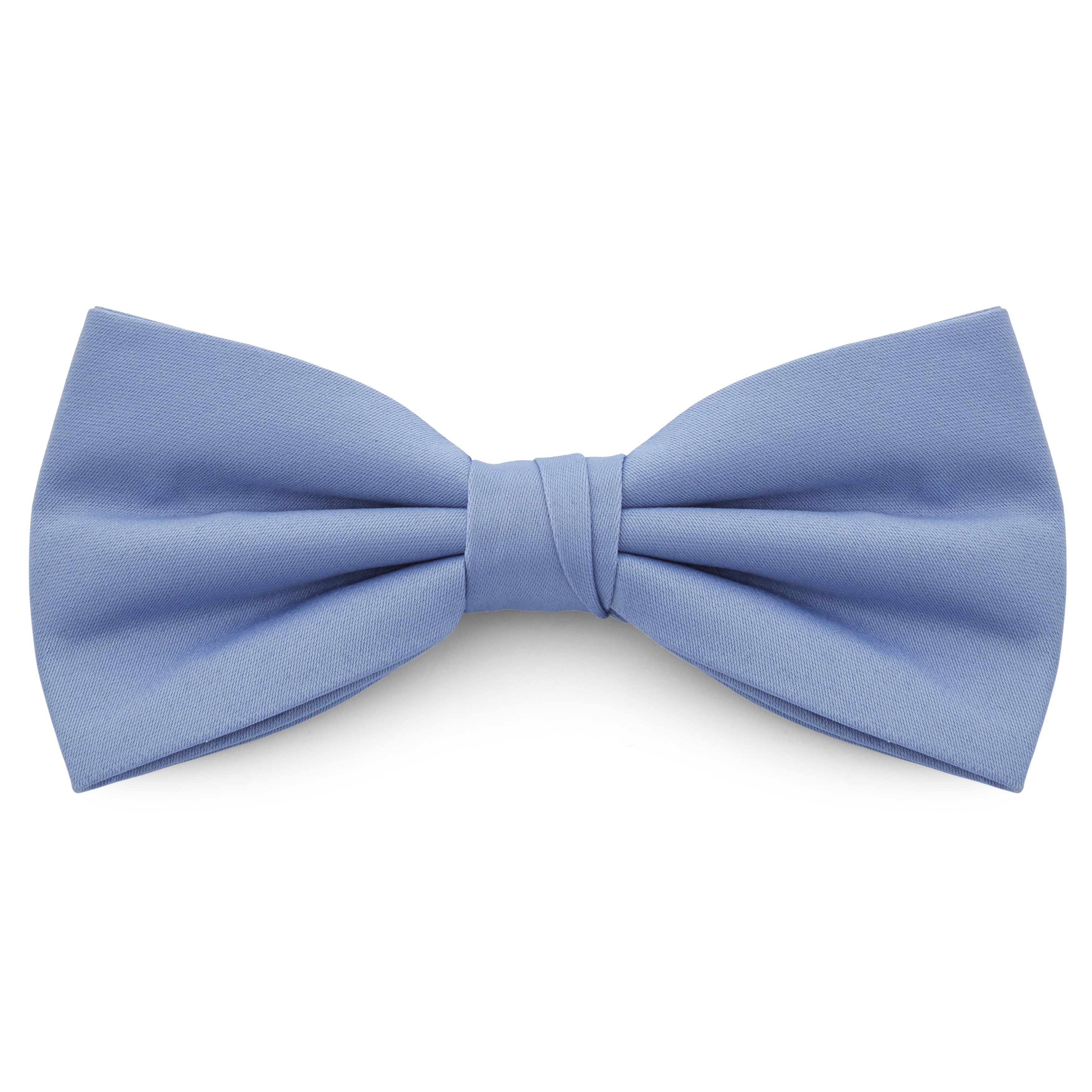 Light Blue Pre-Tied Bow Tie and Pocket Square Set - 2