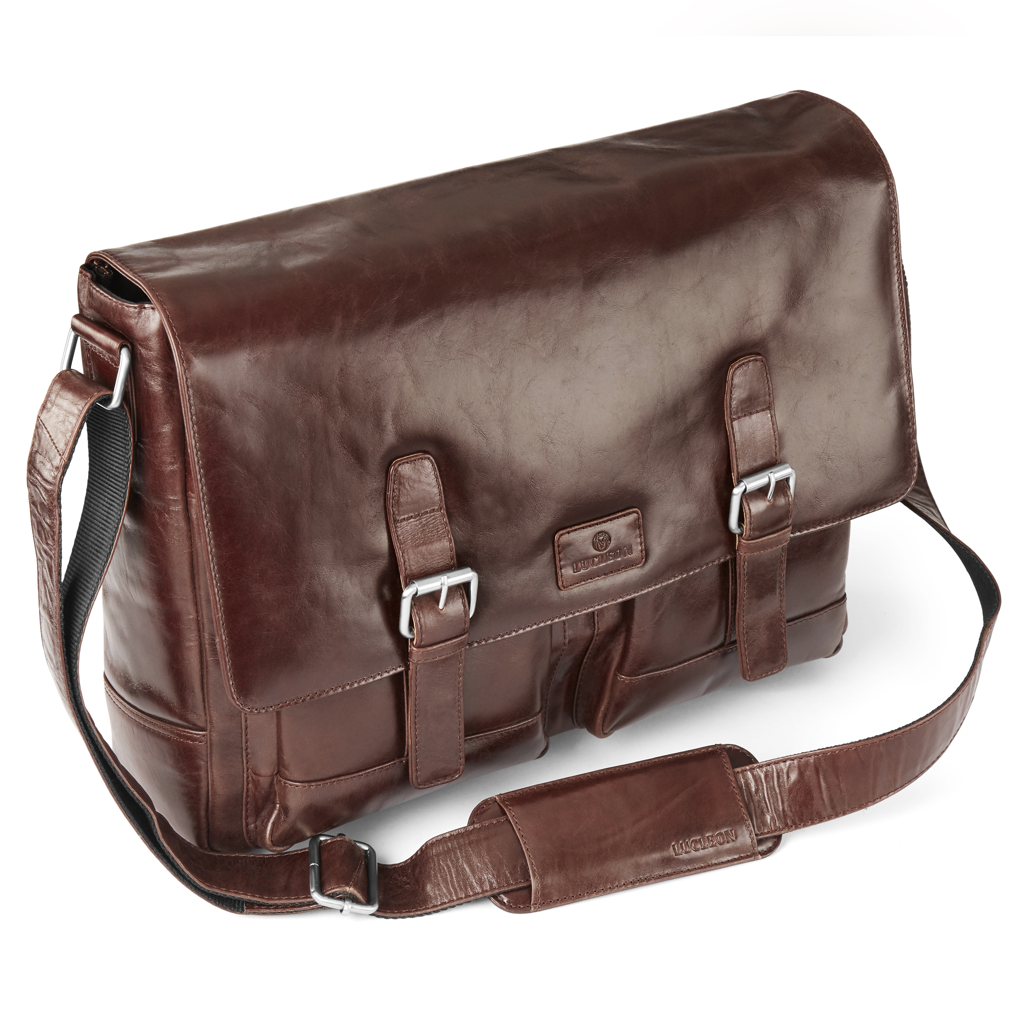 Brown Jasper Messenger Leather Bag - 9