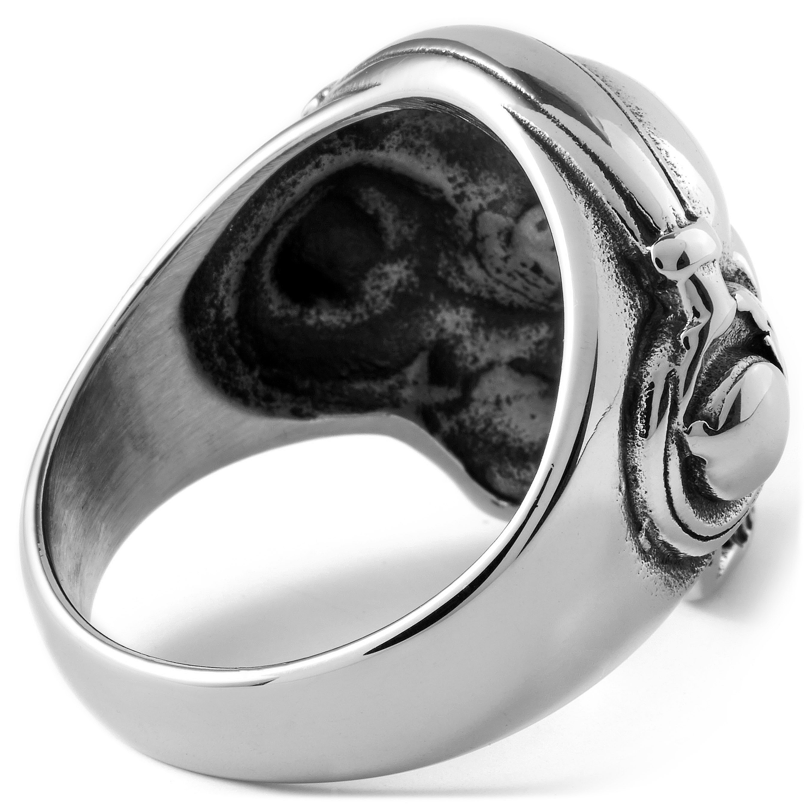 Steel Musical Skull Ring - 4