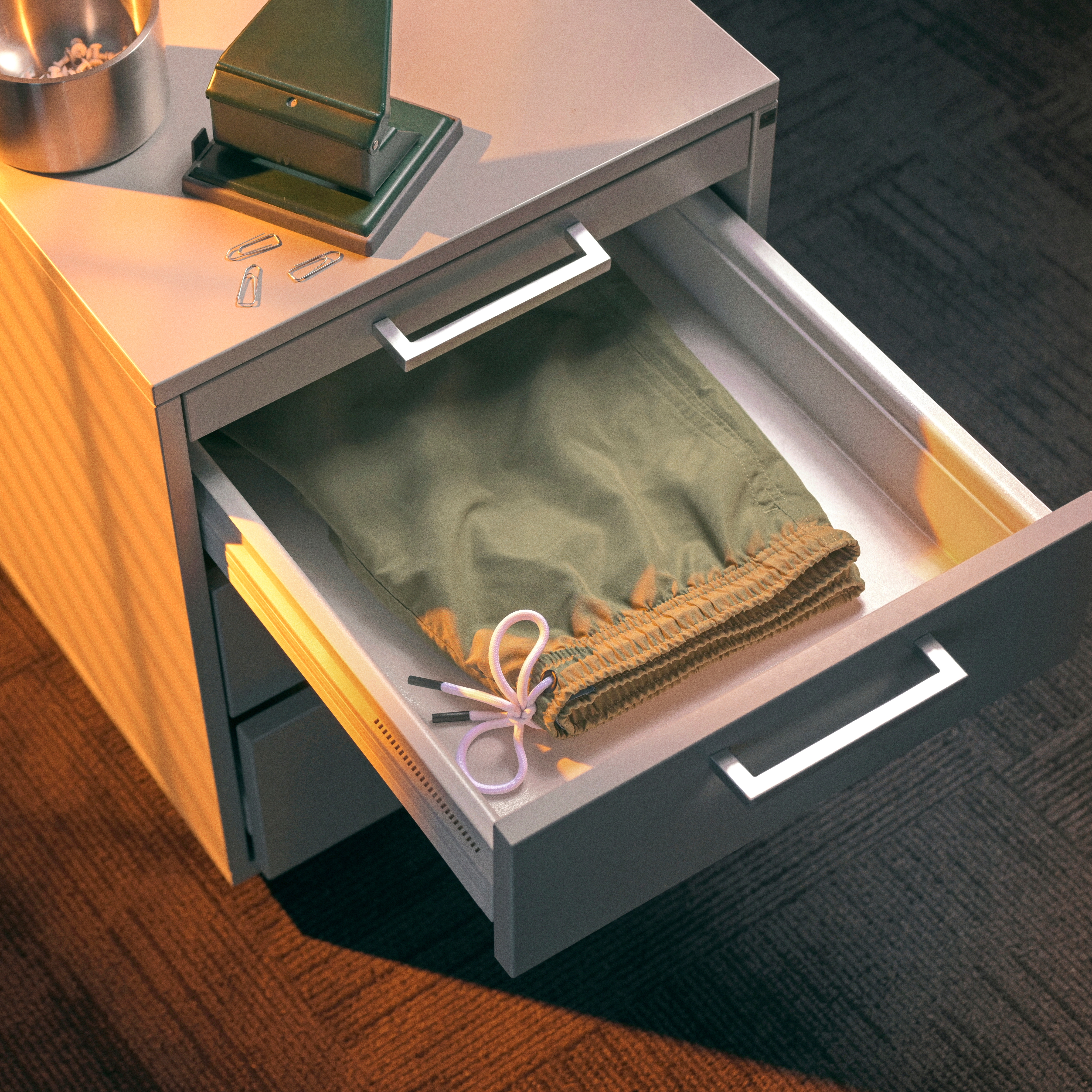 Schwimmshorts in tiefem Moosgrün - 5