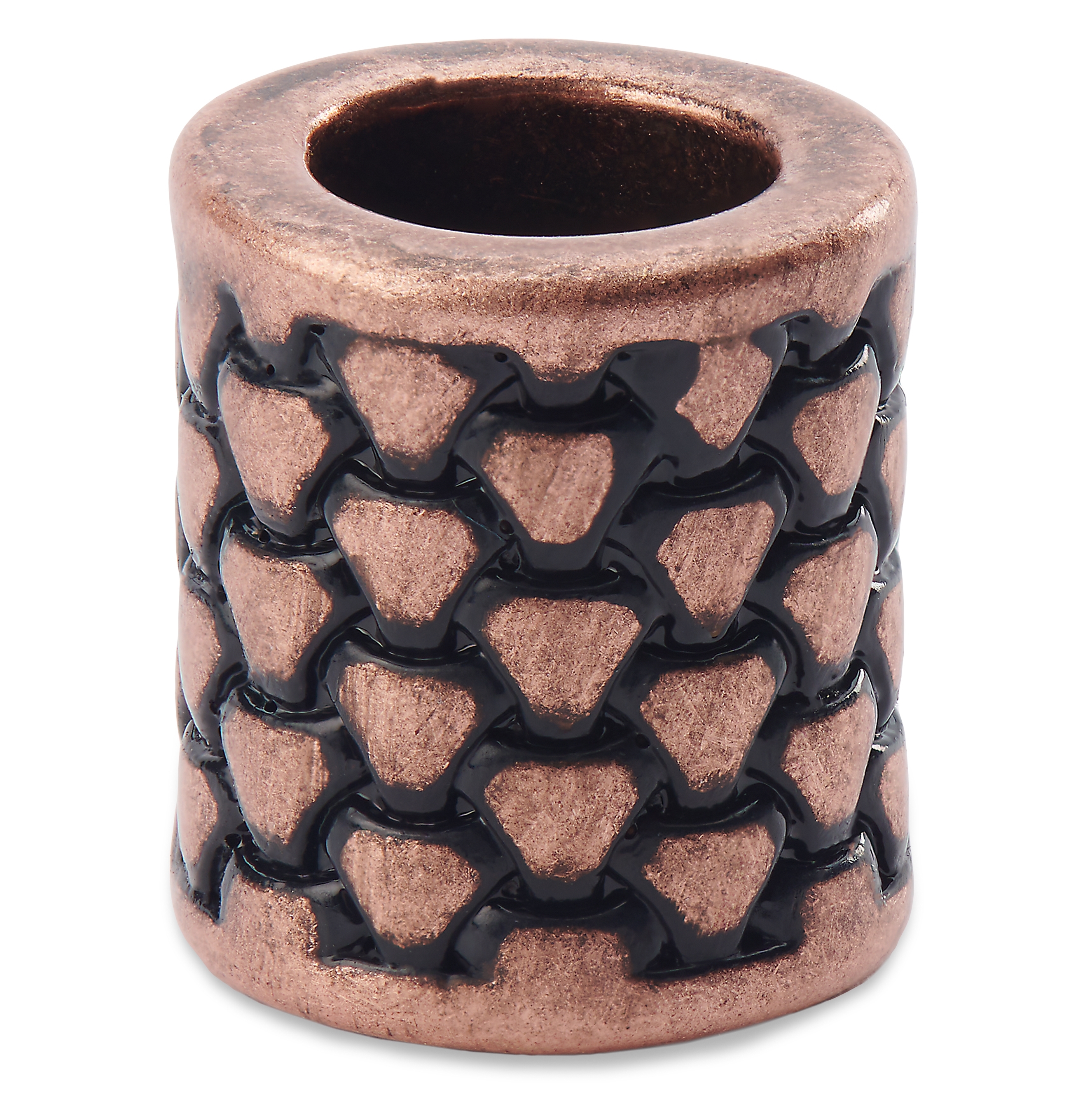 Bronze-tone Dragon Scale Beard Ring - 2