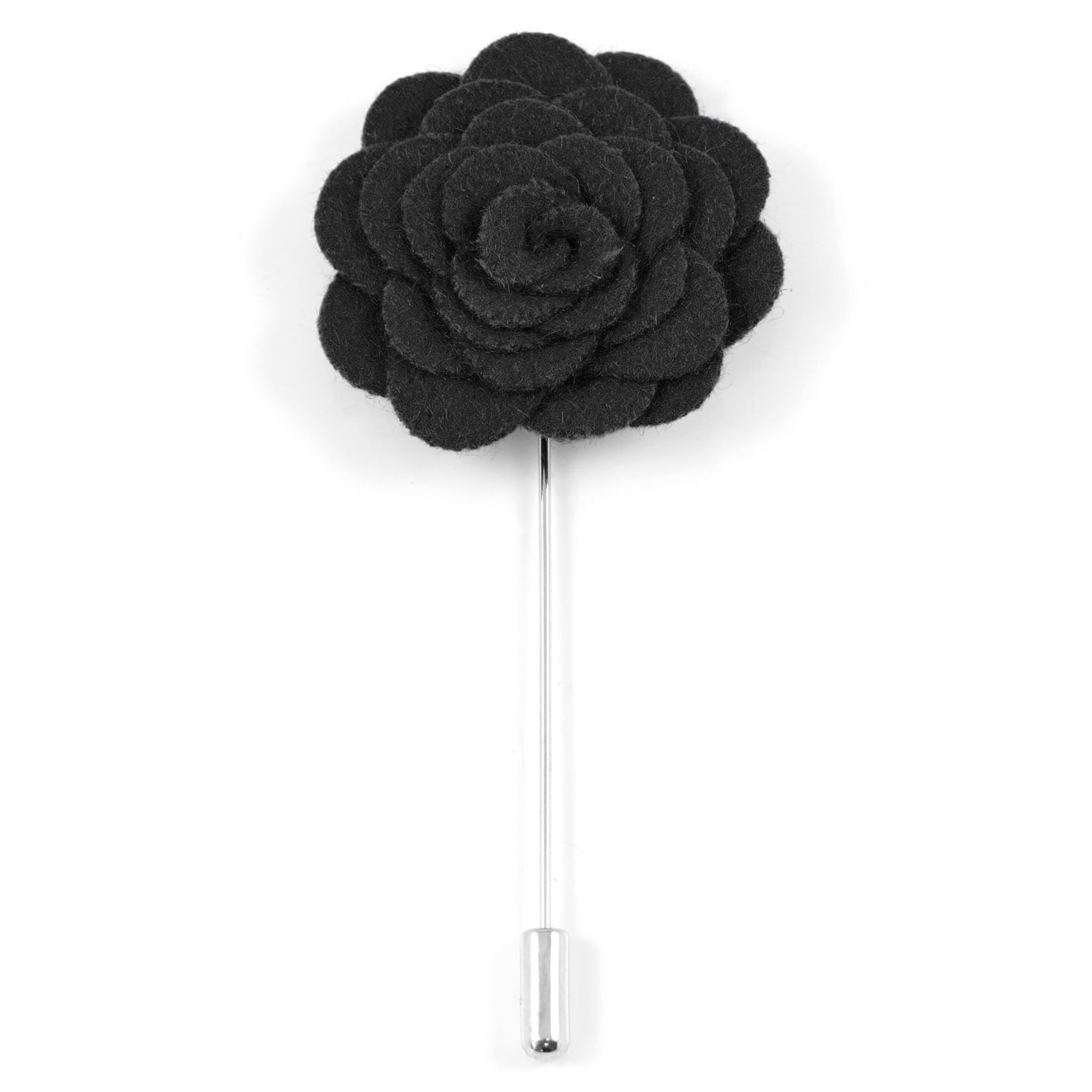 Black Rose Lapel Pin