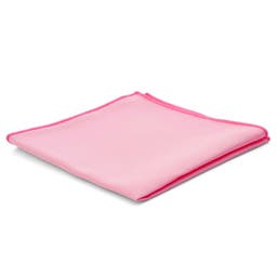 Világos rózsaszínű egyszerű díszzsebkendő