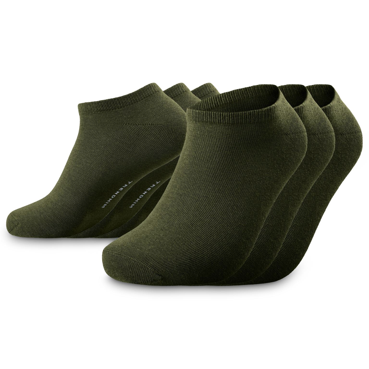 TrueFeel | 3-pack olivgröna bekväma ankelstrumpor i bambu TrueFeel | 3-pack olivgröna bekväma ankelstrumpor i bambu