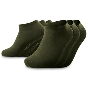 TrueFeel | 3-Pack Olive Green Bamboo Ankle Socks TrueFeel | 3-Pack Olive Green Bamboo Ankle Socks