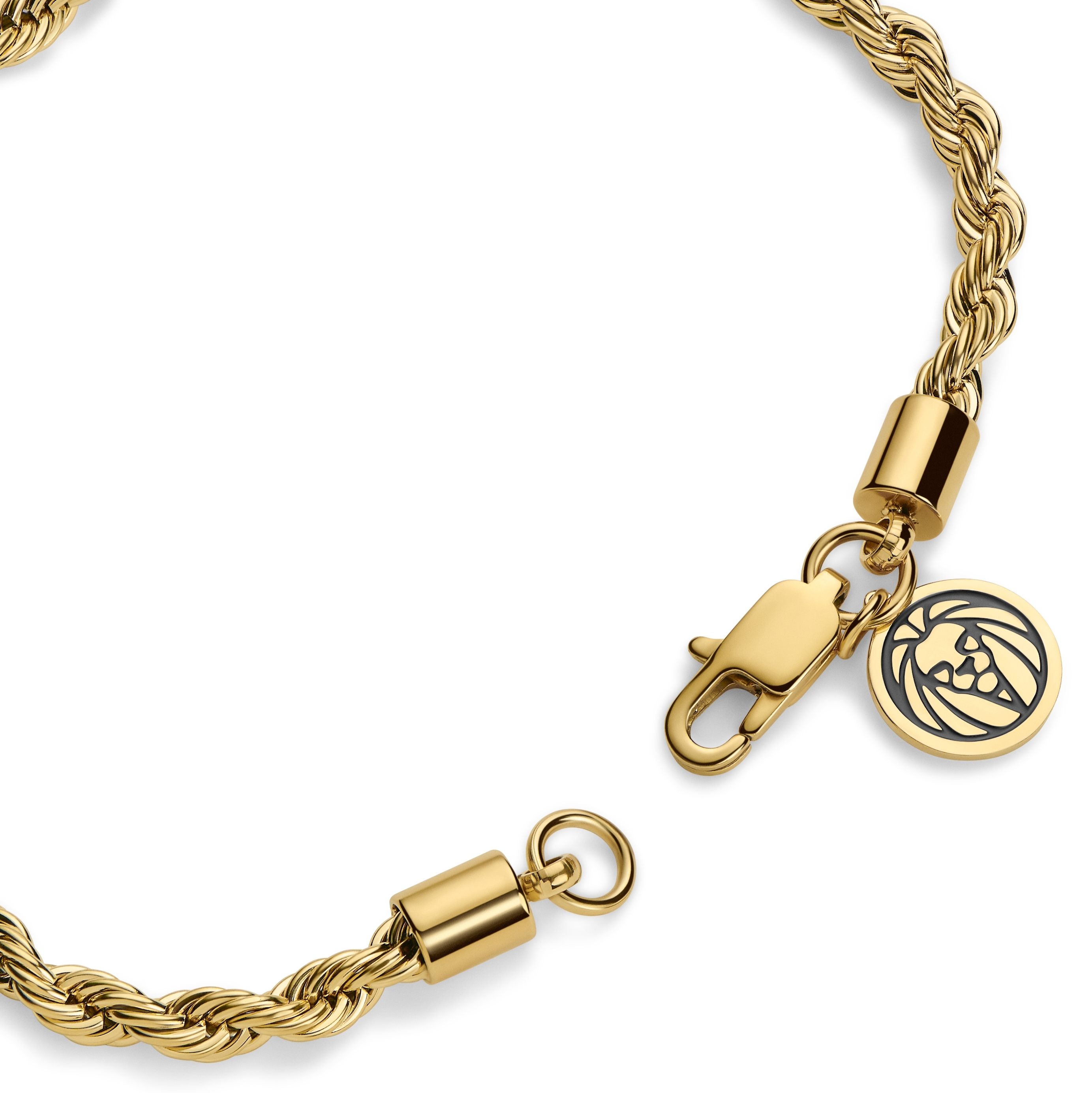 Essentials Jewels Thin Rope Bracelet - Gold