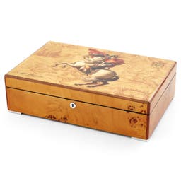 Caja de madera Napoleón para 12 relojes