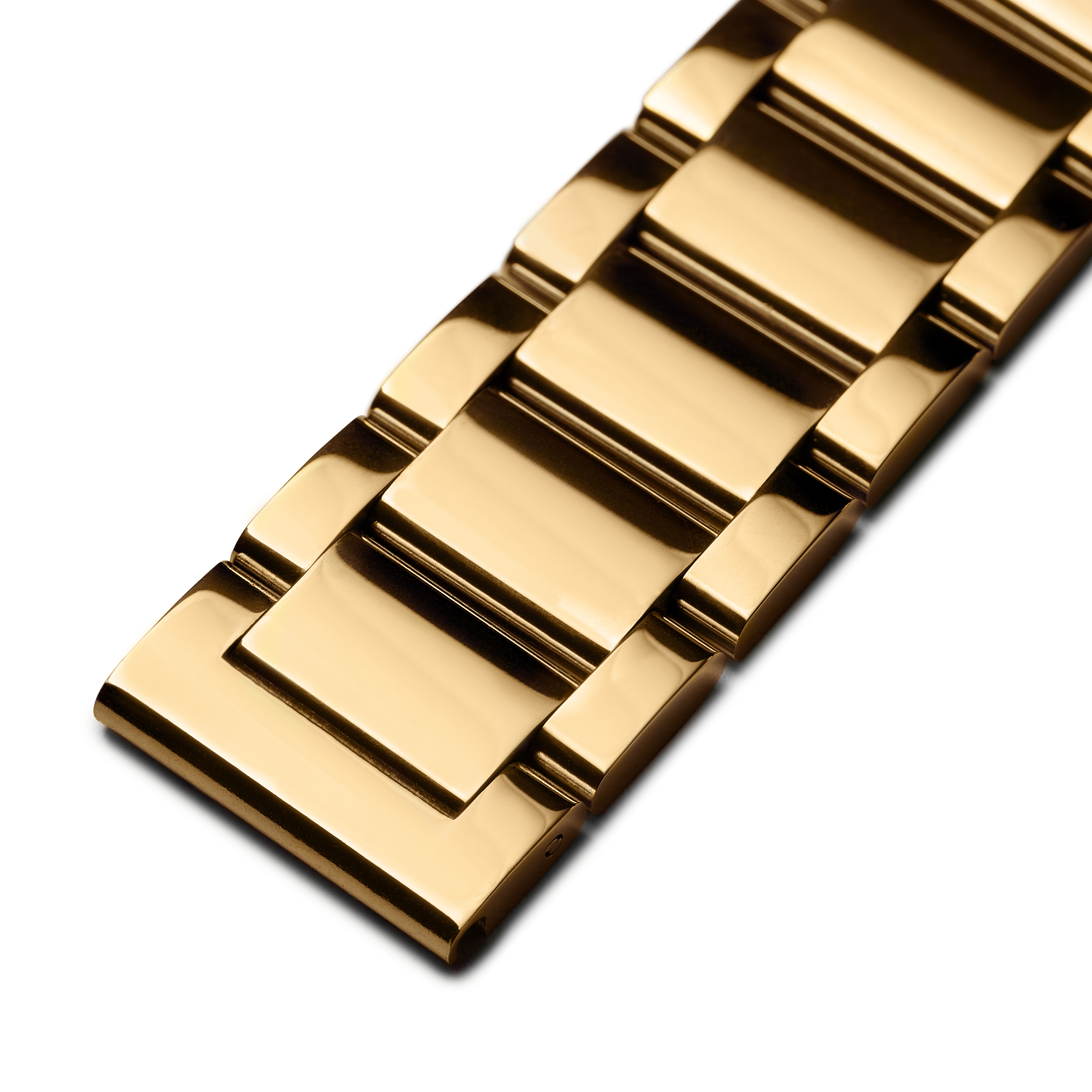 Bracelet de montre en acier inoxydable rose gold de 24 mm - Fixation rapide - 6