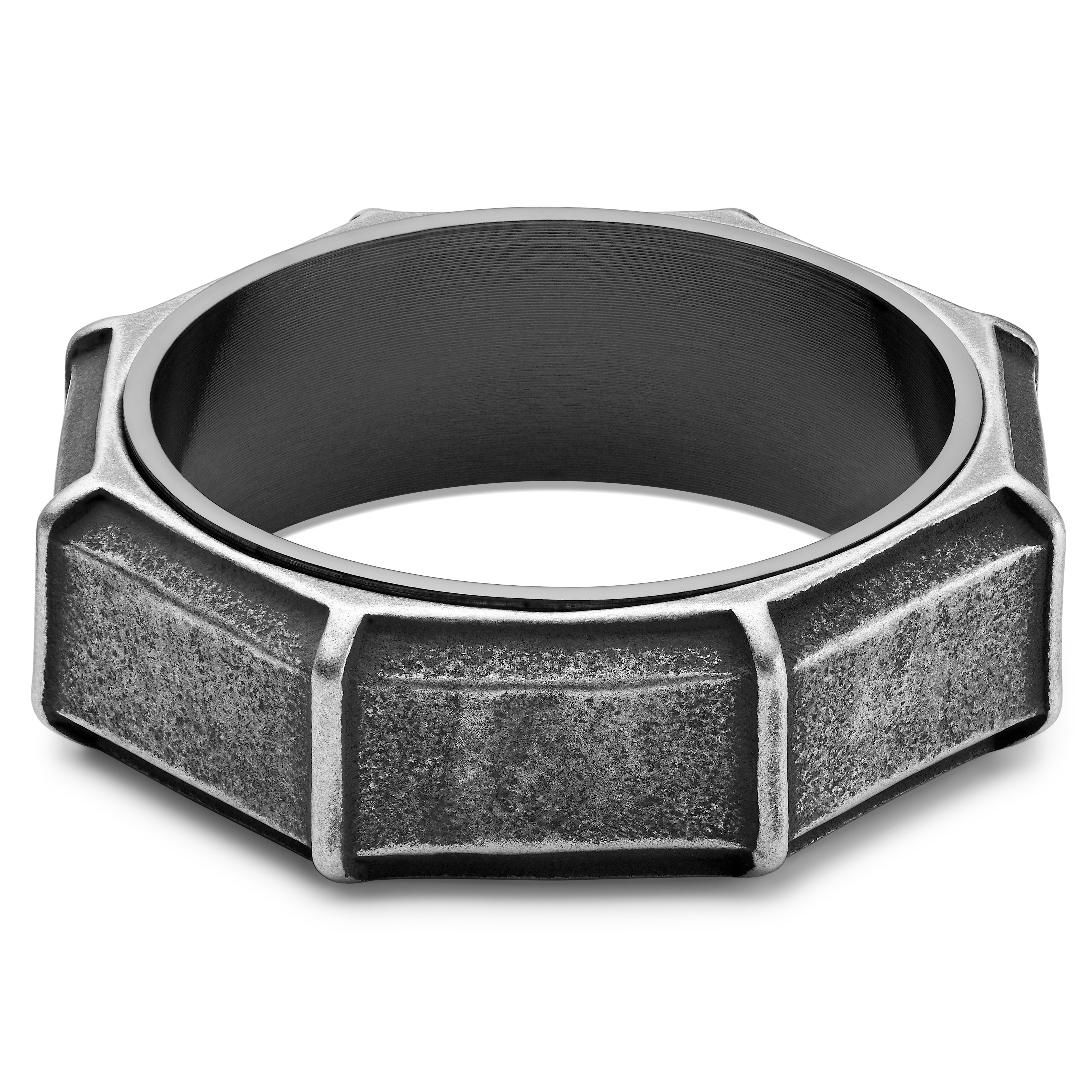 Anneau noir vintage Pearce Torque  - 6