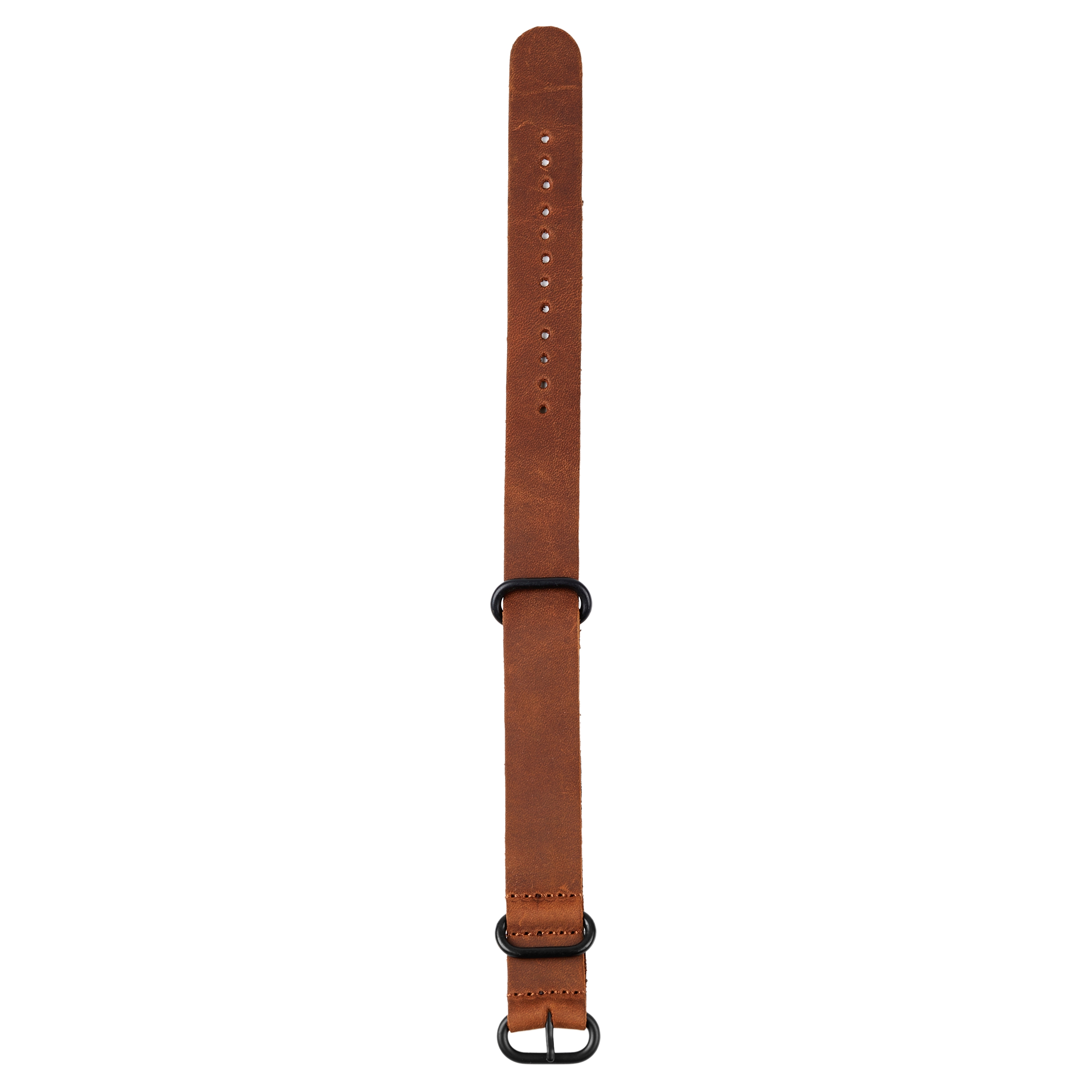 Brown Leather Watch Strap - 20mm - 2