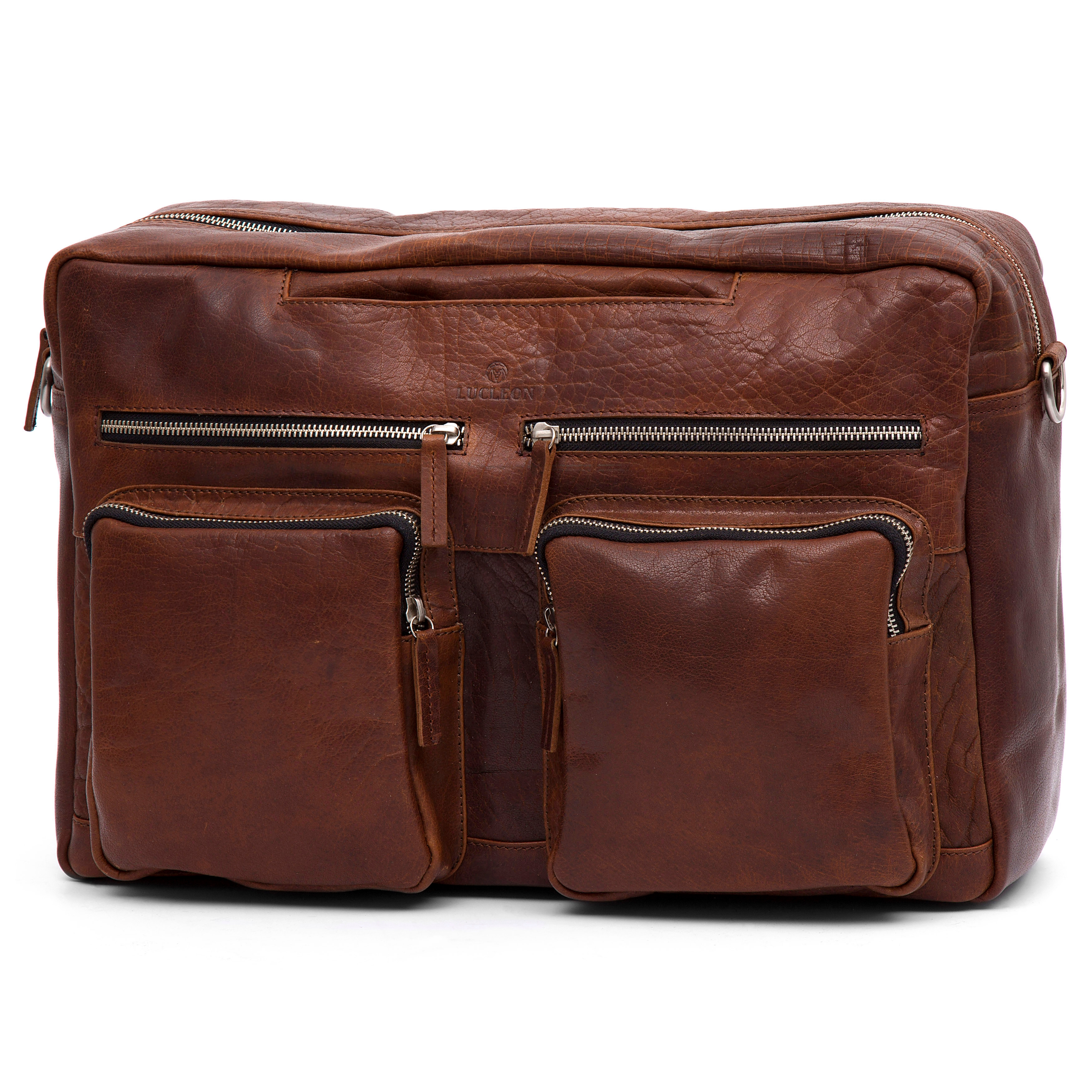 Montreal Tankleurige Leren Combi-Reistas - 2