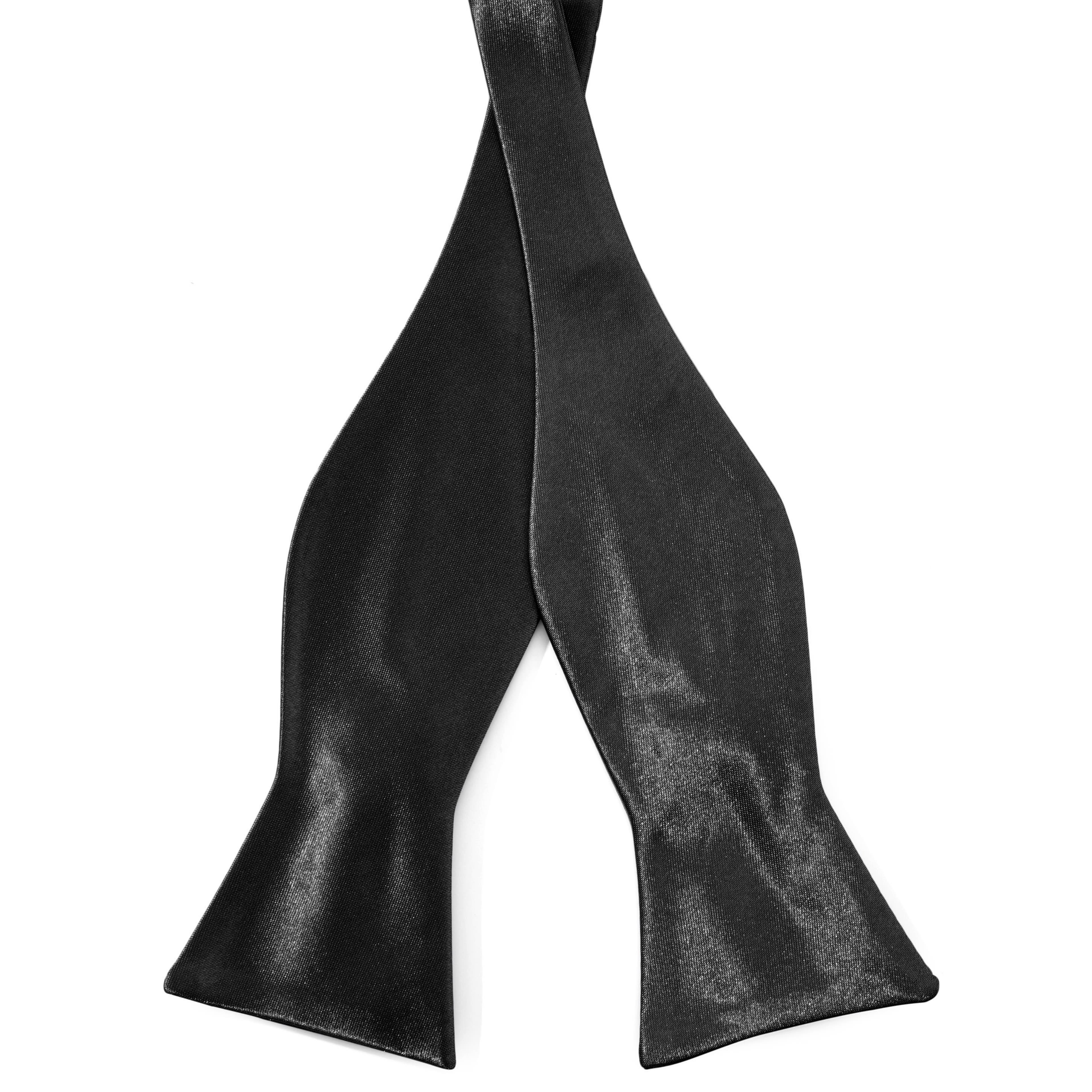 Black Shiny Basic Self-Tie Bow Tie