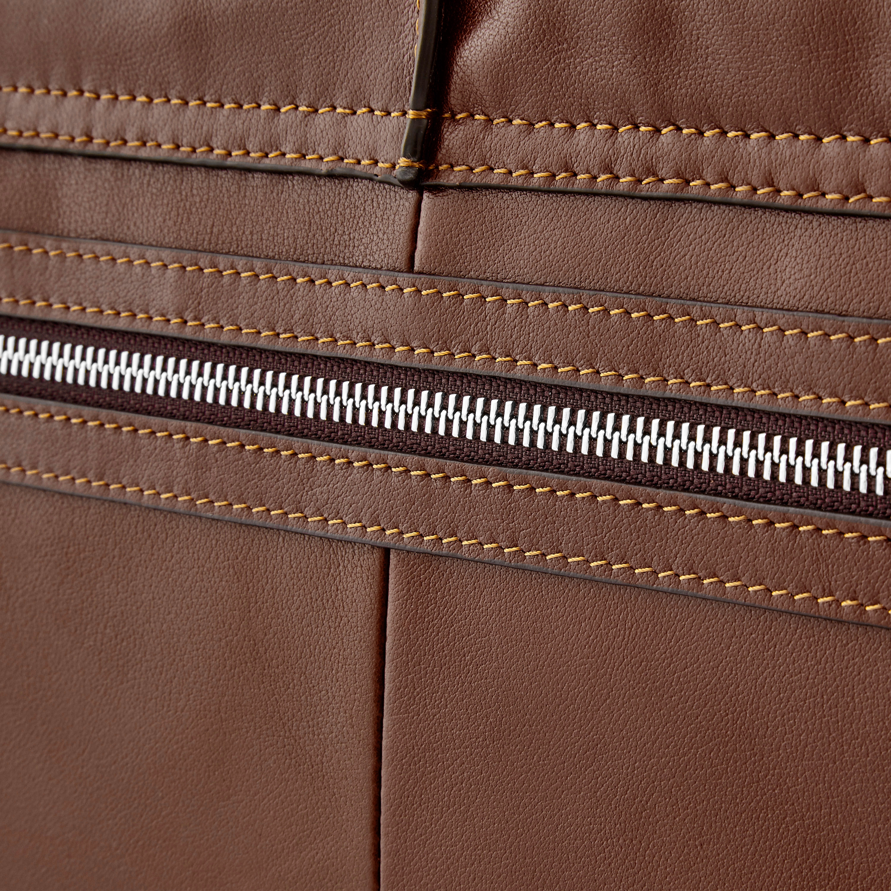 Hautton Skulderveske i Brunt Skinn - 5