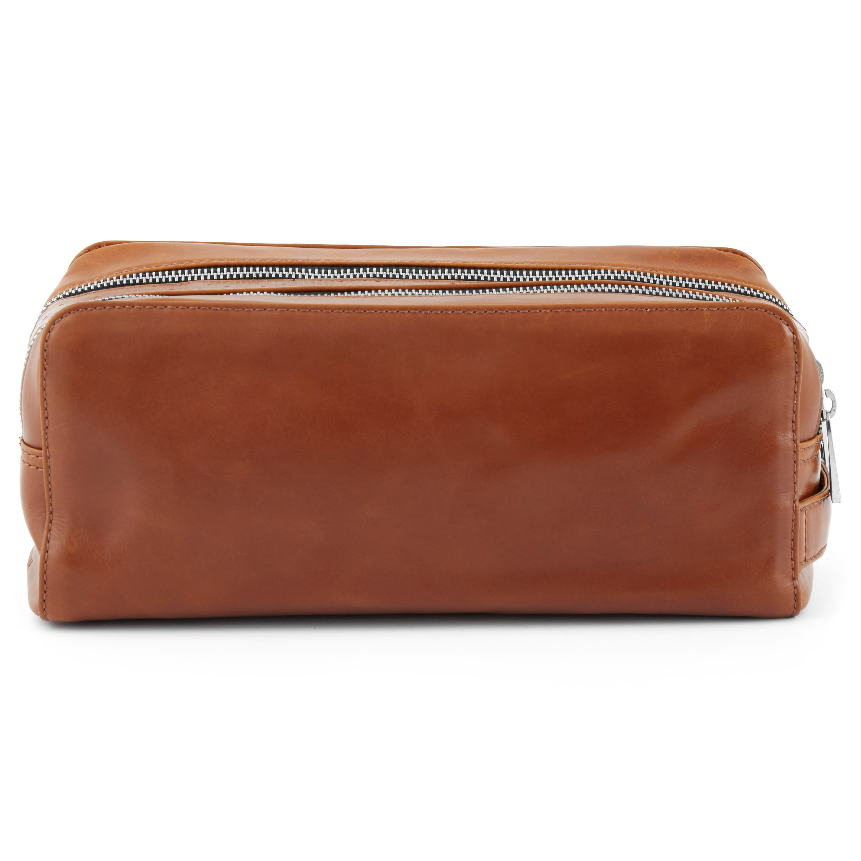 Tan Double Zip Jasper Wash Bag - 4