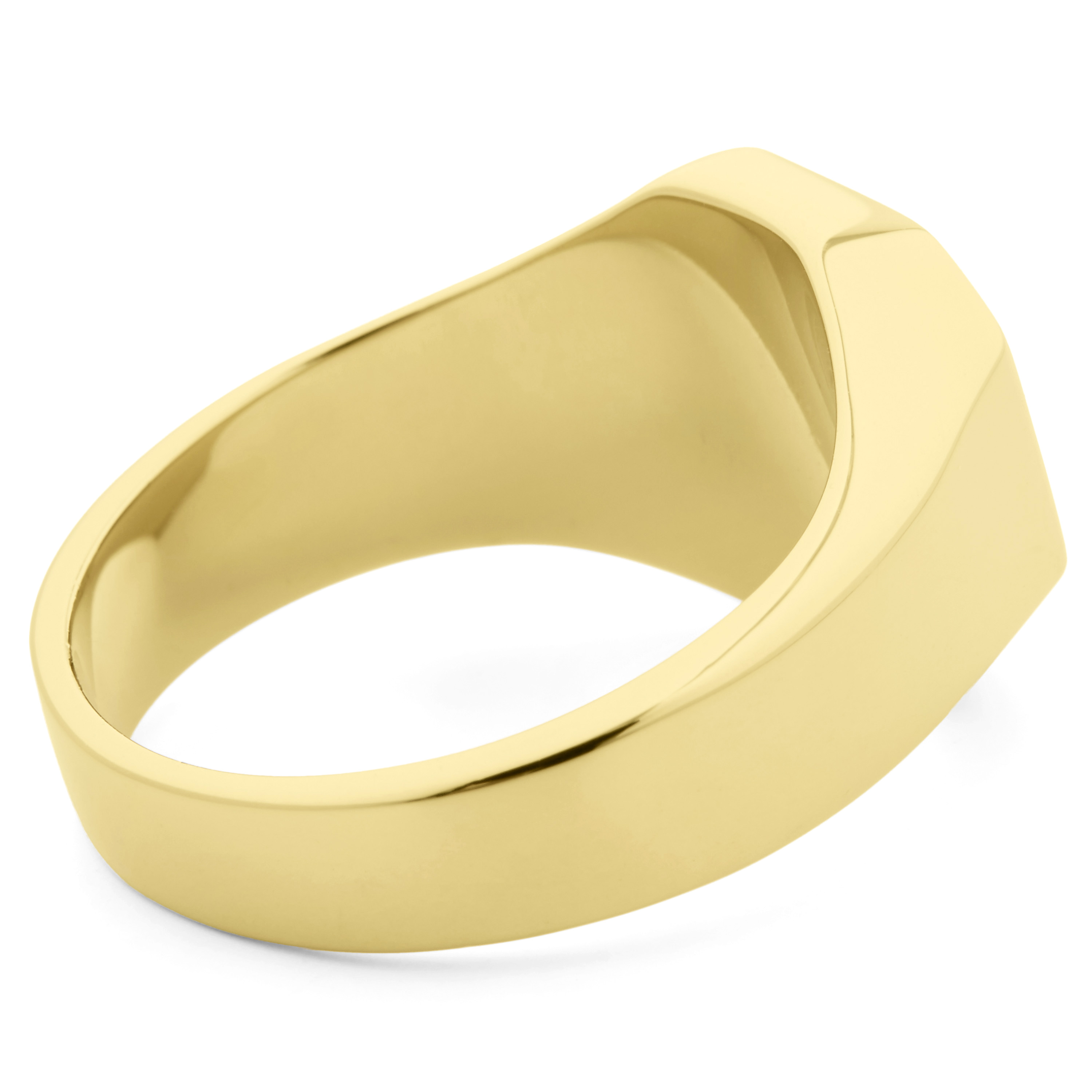 Signet 925s Gold Classic Ring - 3