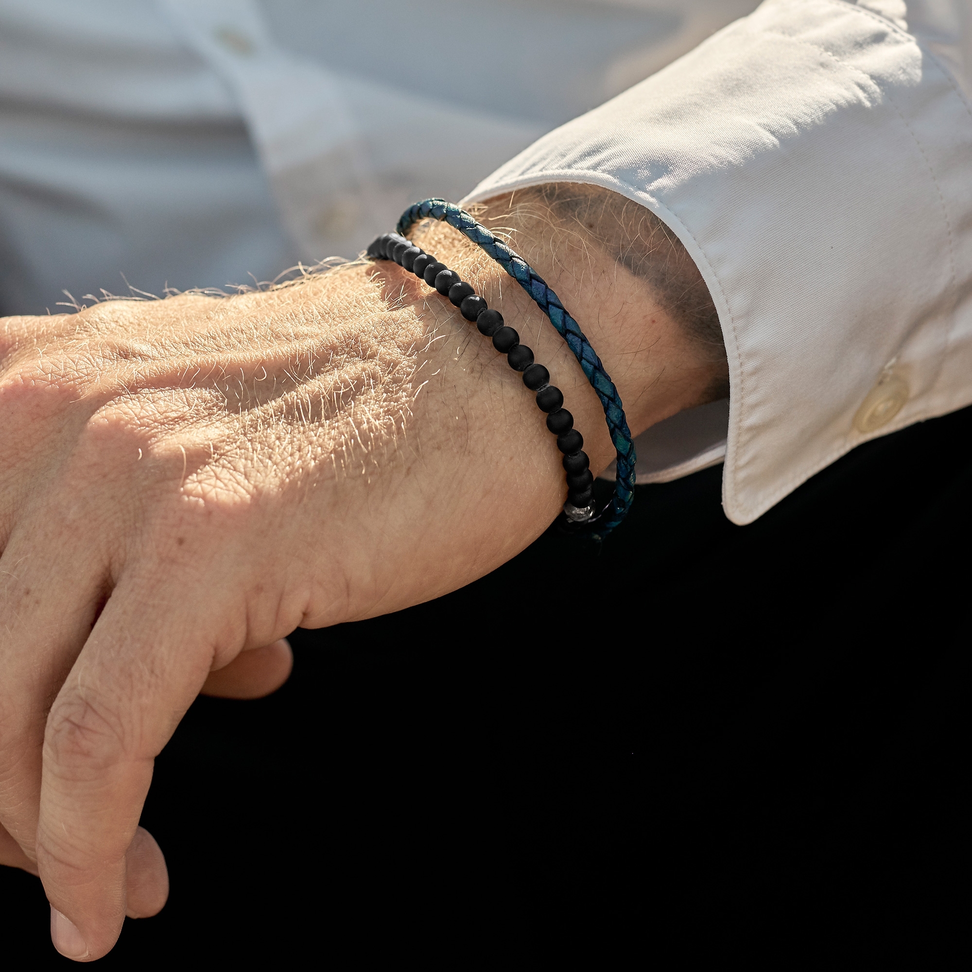 Navy & Black 925 William Bracelet - 4