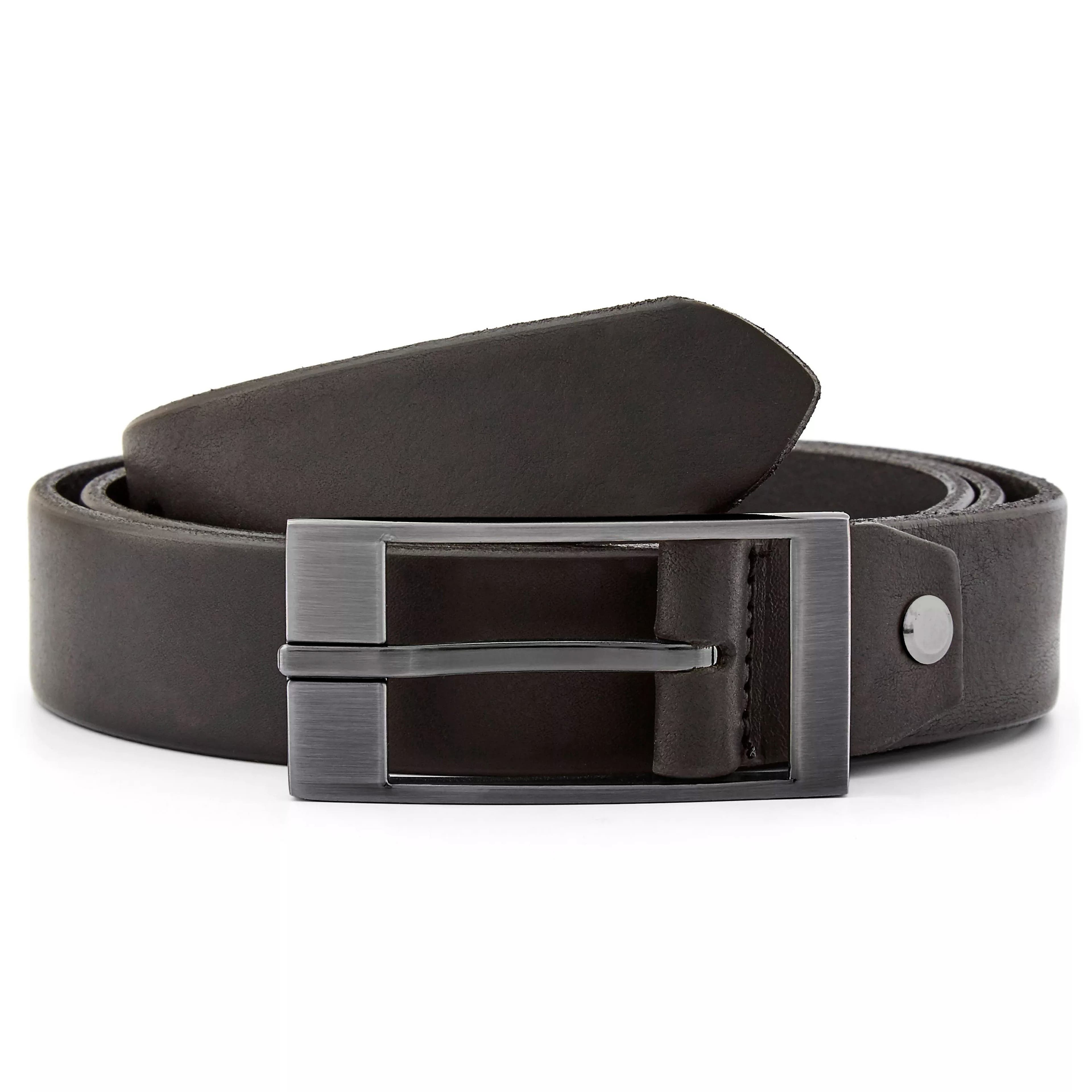 Cinturón de cuero negro moderno