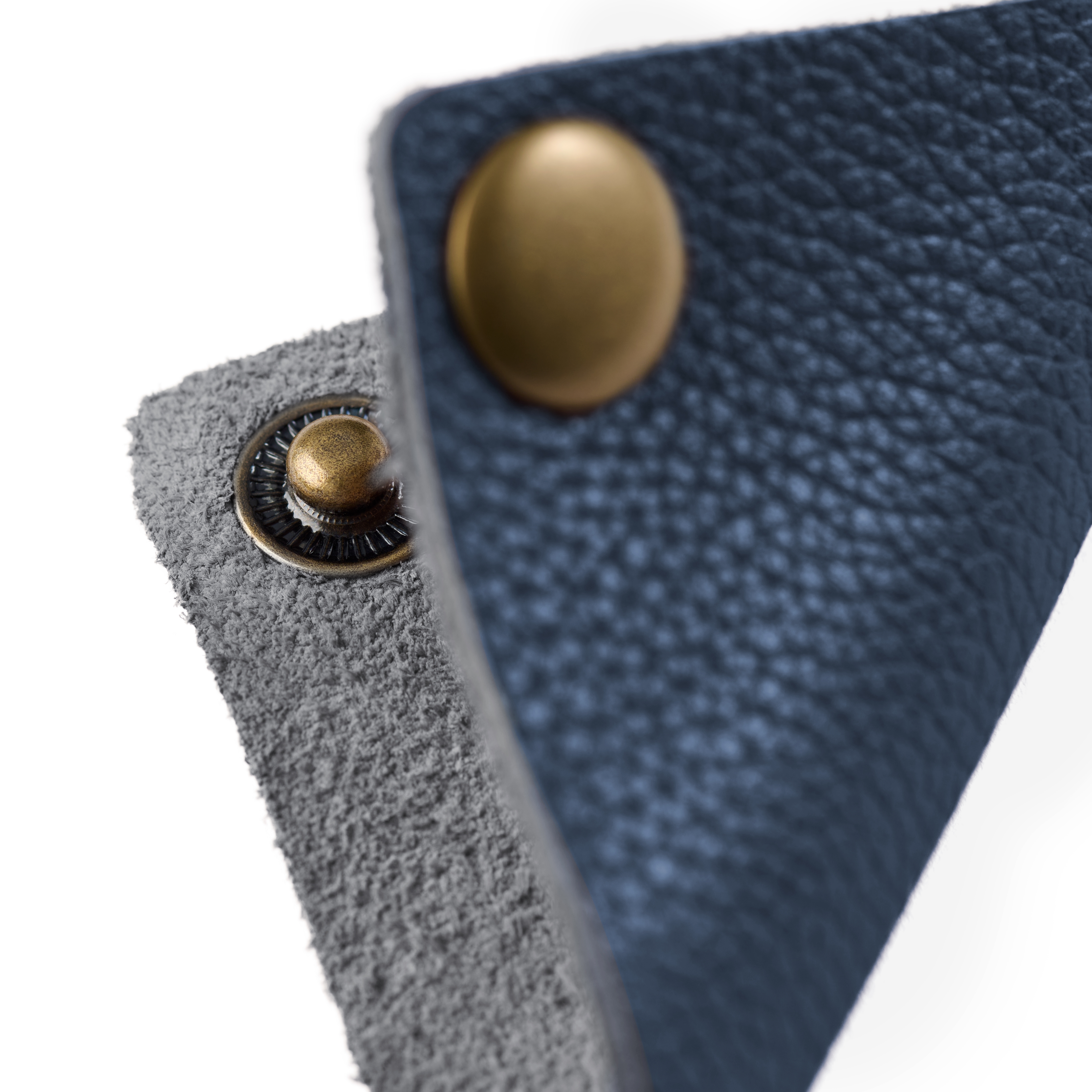 Organizador de Cables | Cuero Azul Marino | Triangular - 3