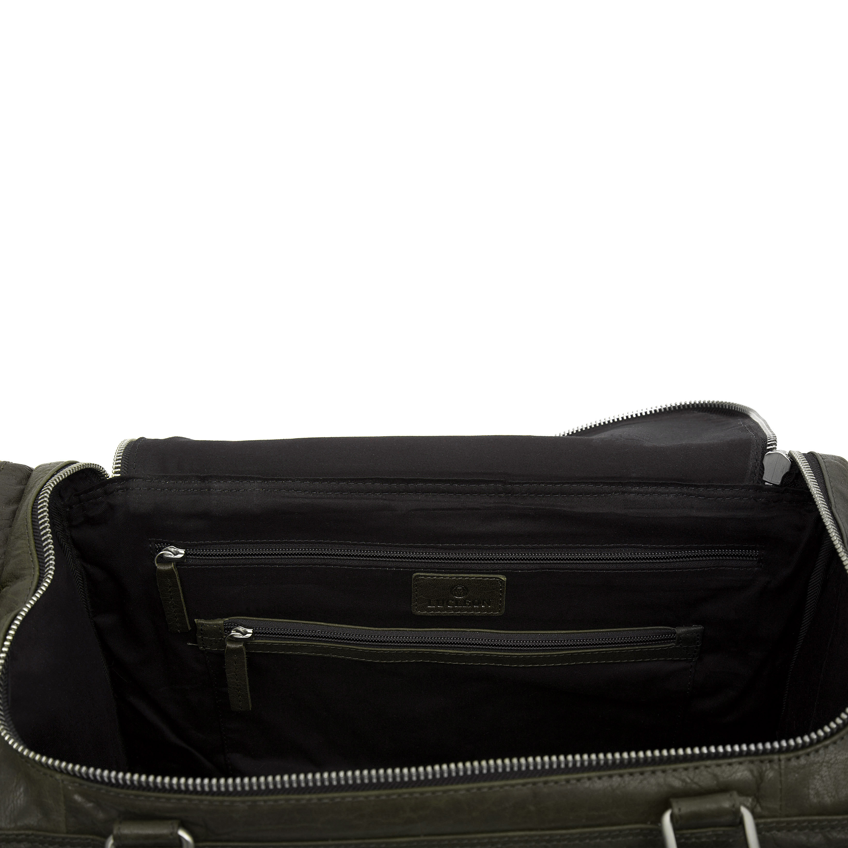 Montreal Olive Leather Travel Bag - 9
