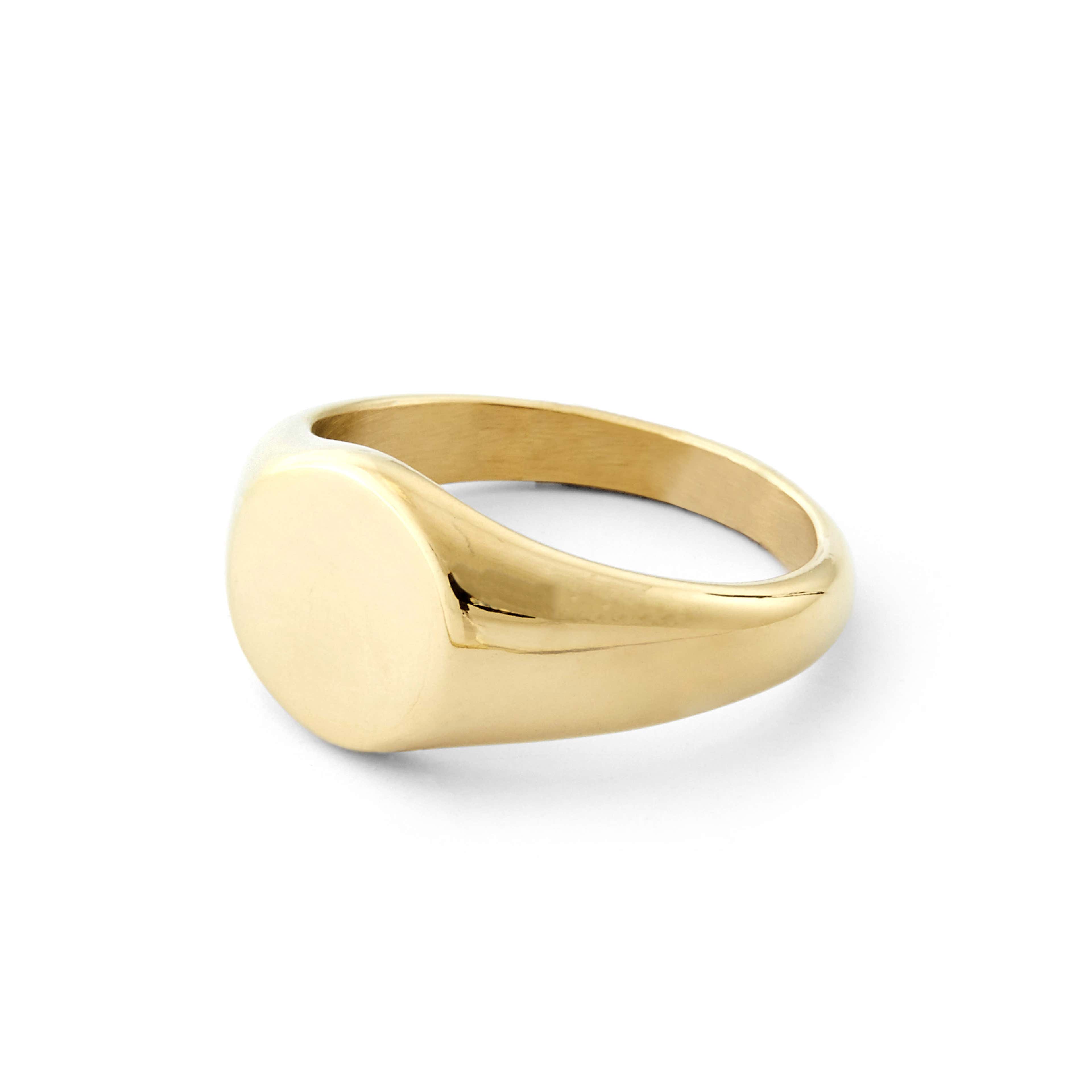 Gold-Tone Mason Ring - 1 - primary thumbnail small_image gallery