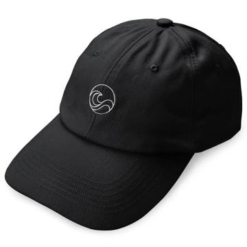 Waykins | Casquette noire en coton avec Logo Waykins | Casquette noire en coton avec Logo