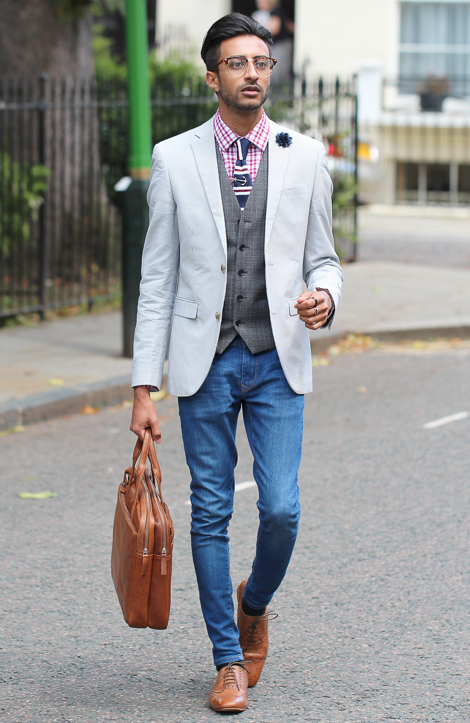 Hellbraune California Laptoptasche - 6