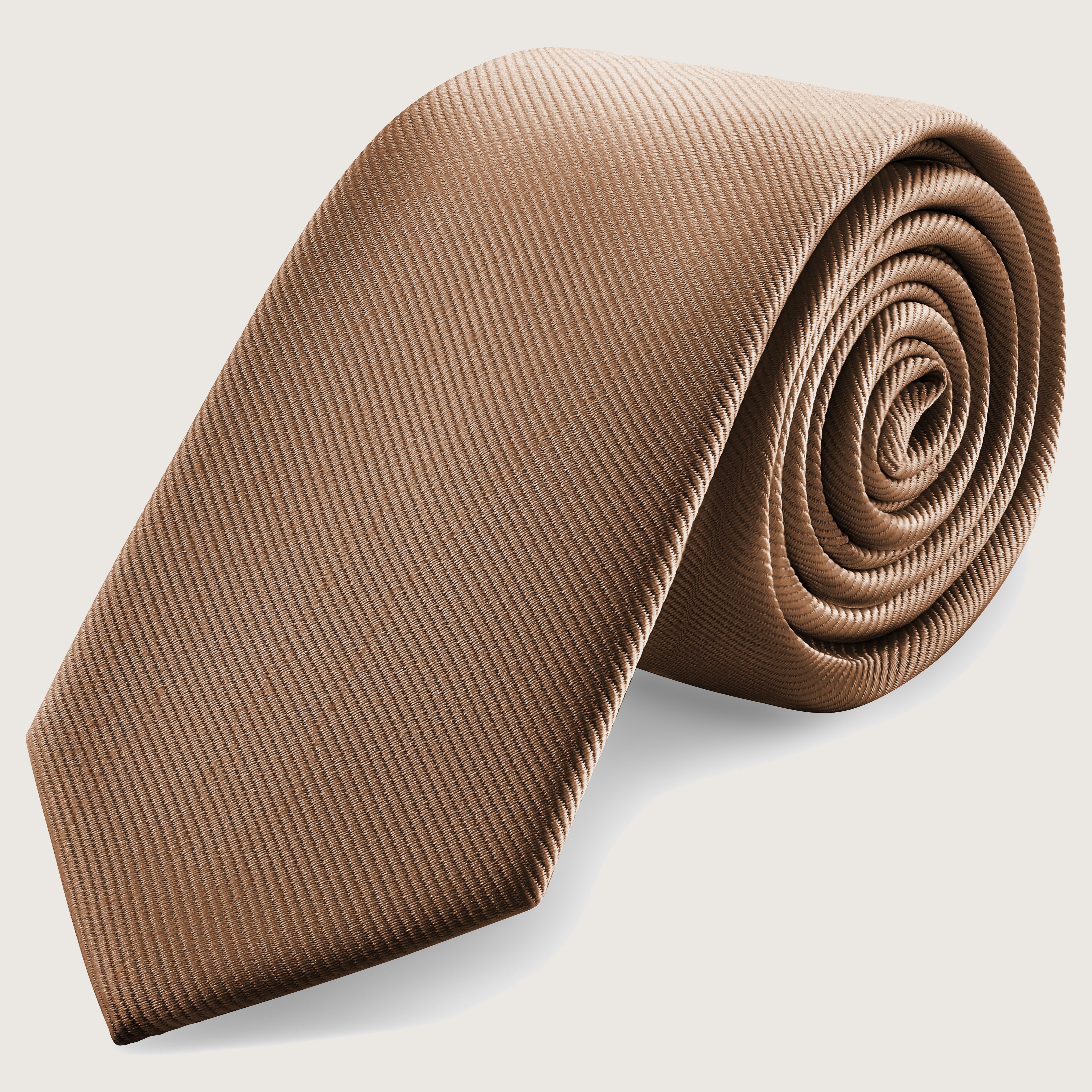 Cravatta Uomo In Pelle Di Agnello Morbida - Colore Marrone, Elegante Per Matrimonio E Festa, Fatto A Mano In India