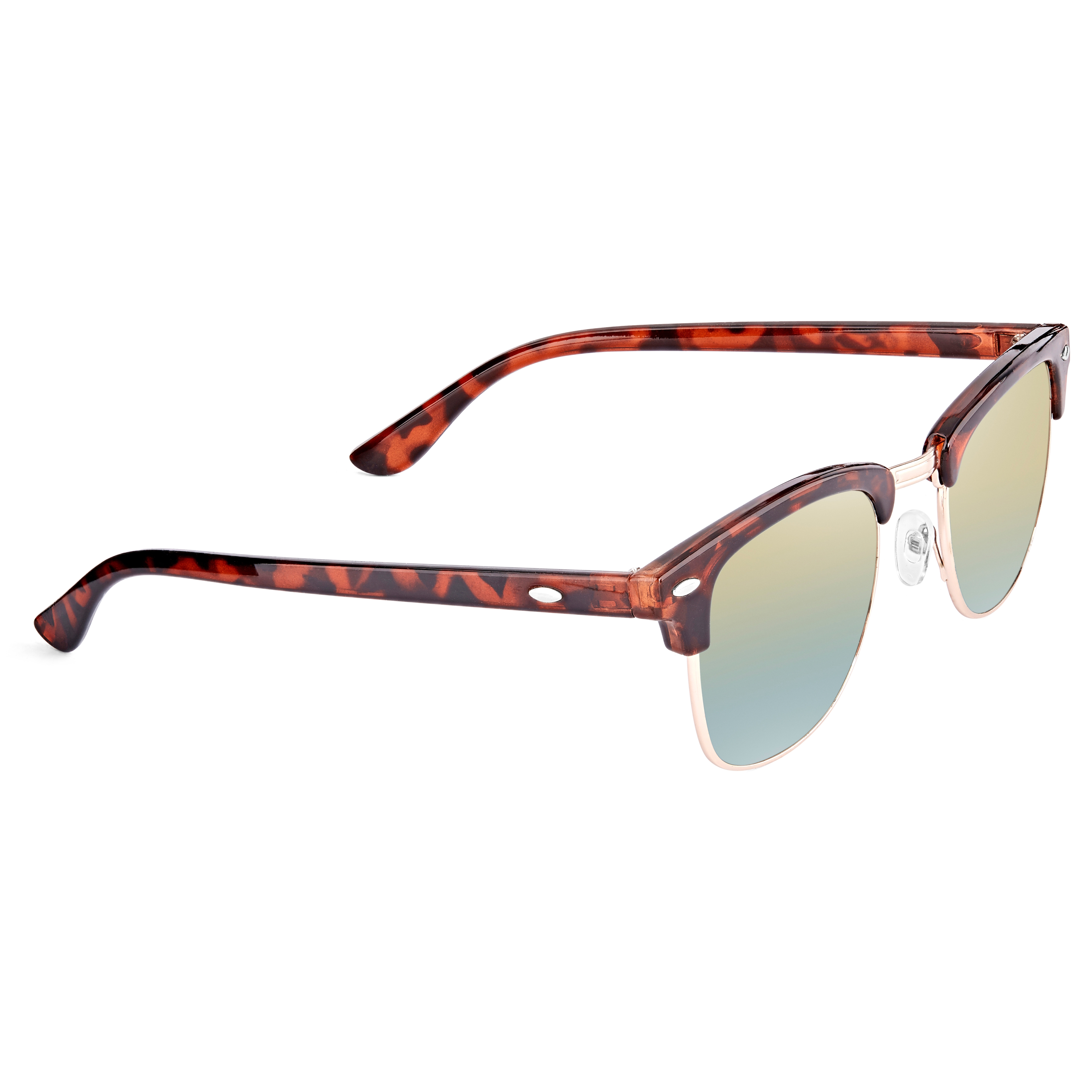 Kilpikonnakuviolliset aurinkolasit peililaseilla - 3