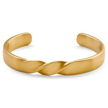Evan Messiah Twisted Gold-tone Cuff Bracelet