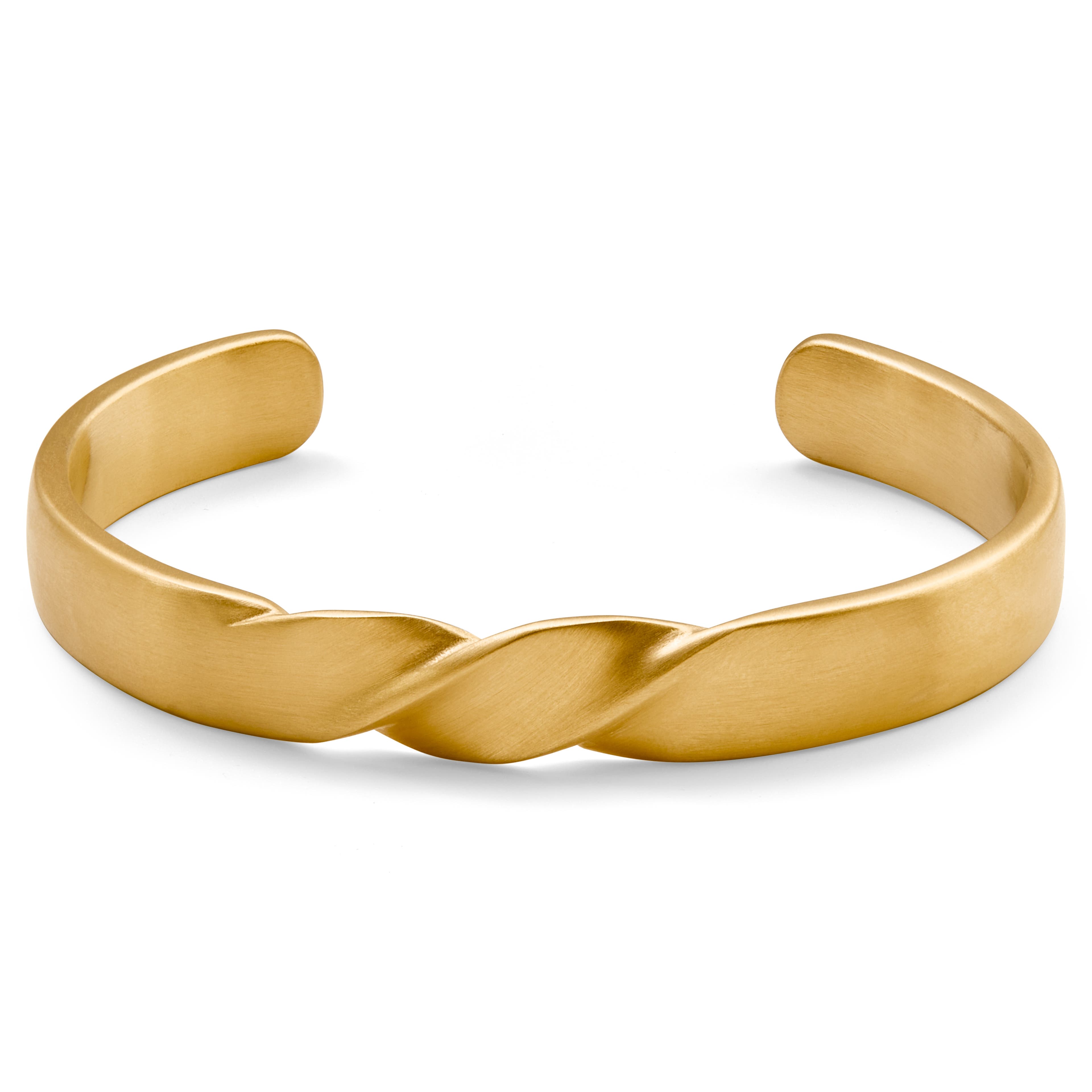 Evan Messiah Twisted Gold-tone Cuff Bracelet