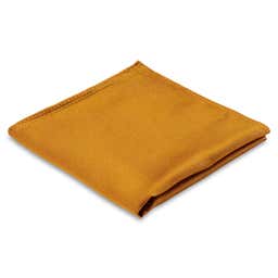 Златиста кърпичка за сако от копринен туил