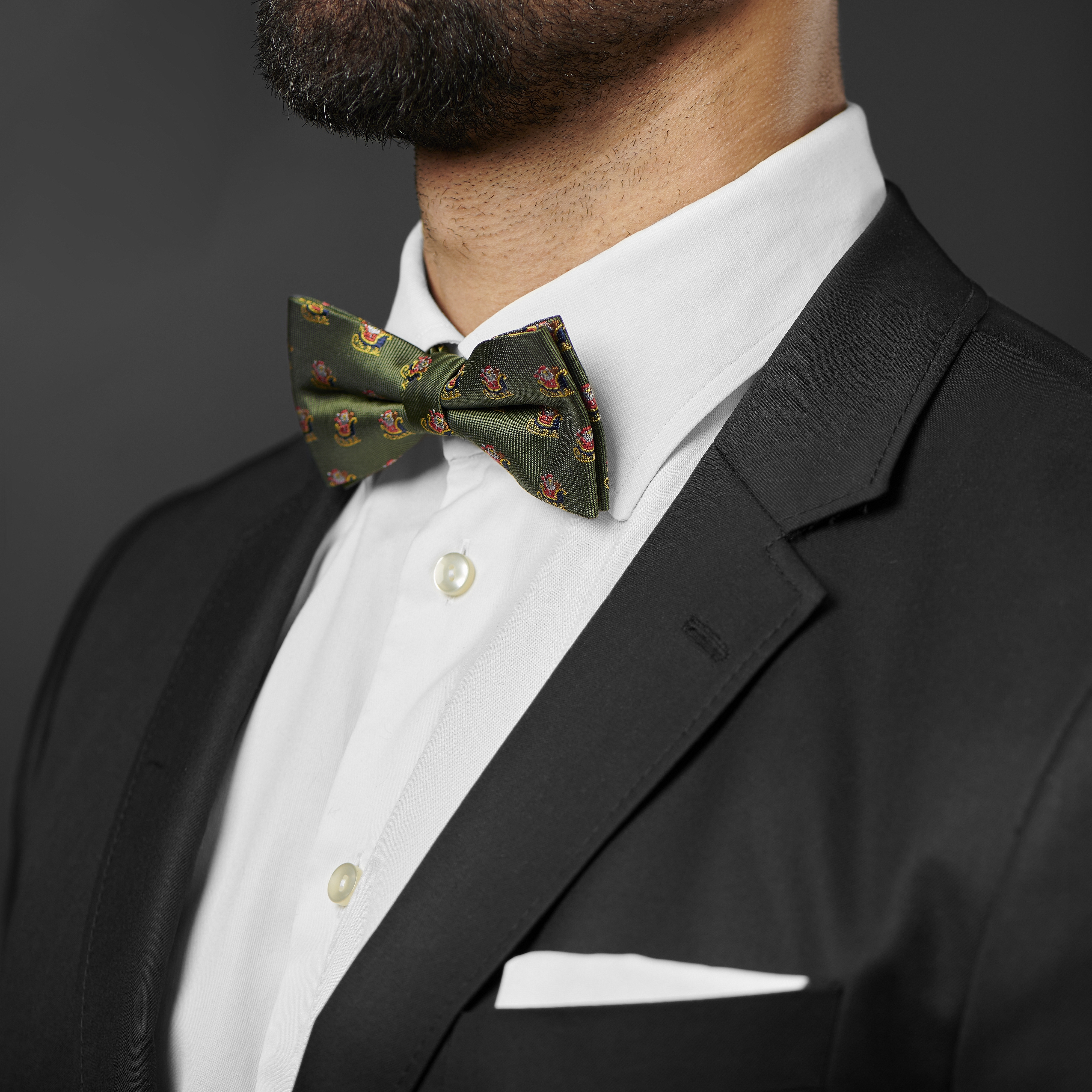 Noeud papillon Le traîneau du Père Noël - 3