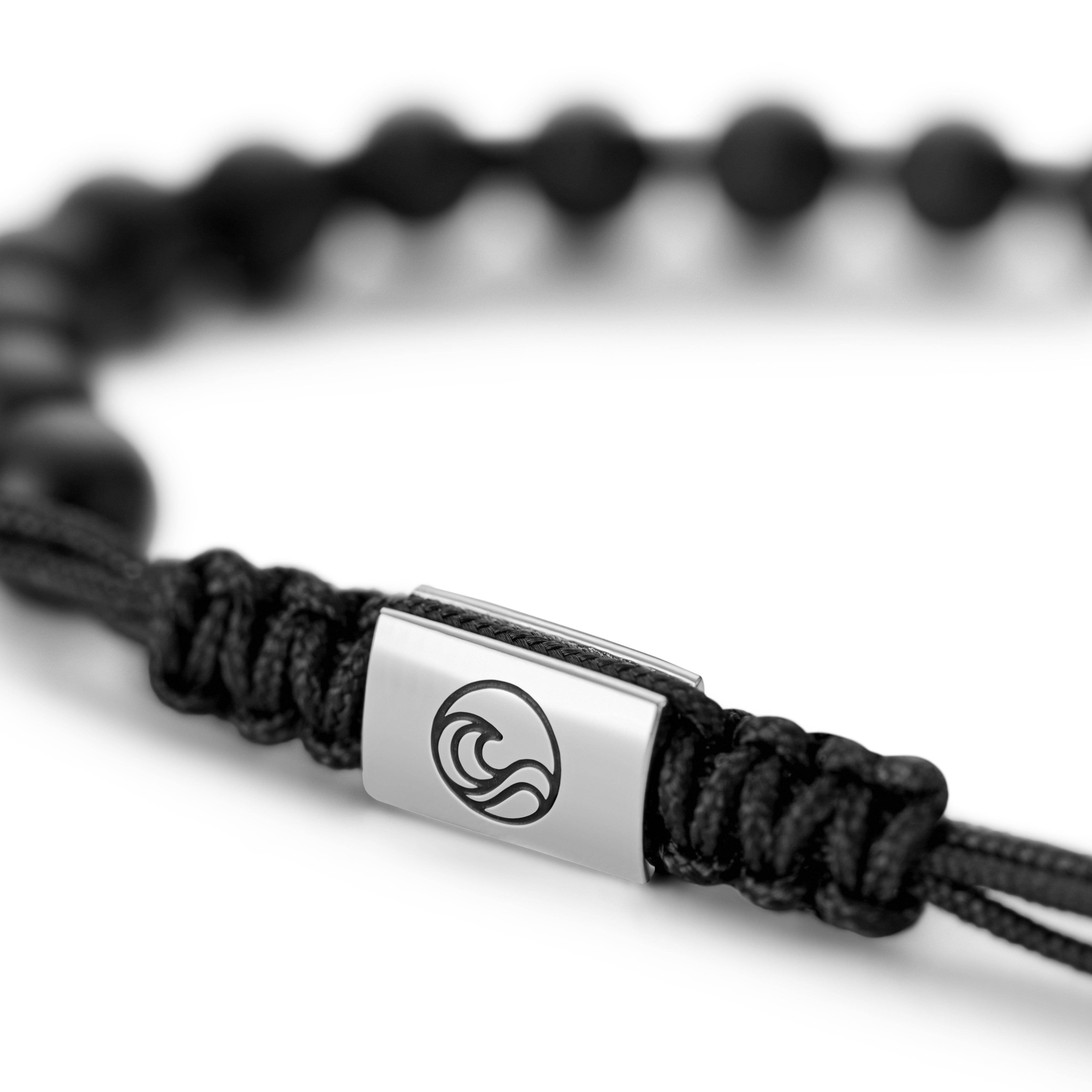 Atlantis | 6 mm Onyx Perlenarmband mit Perlmutt - 7