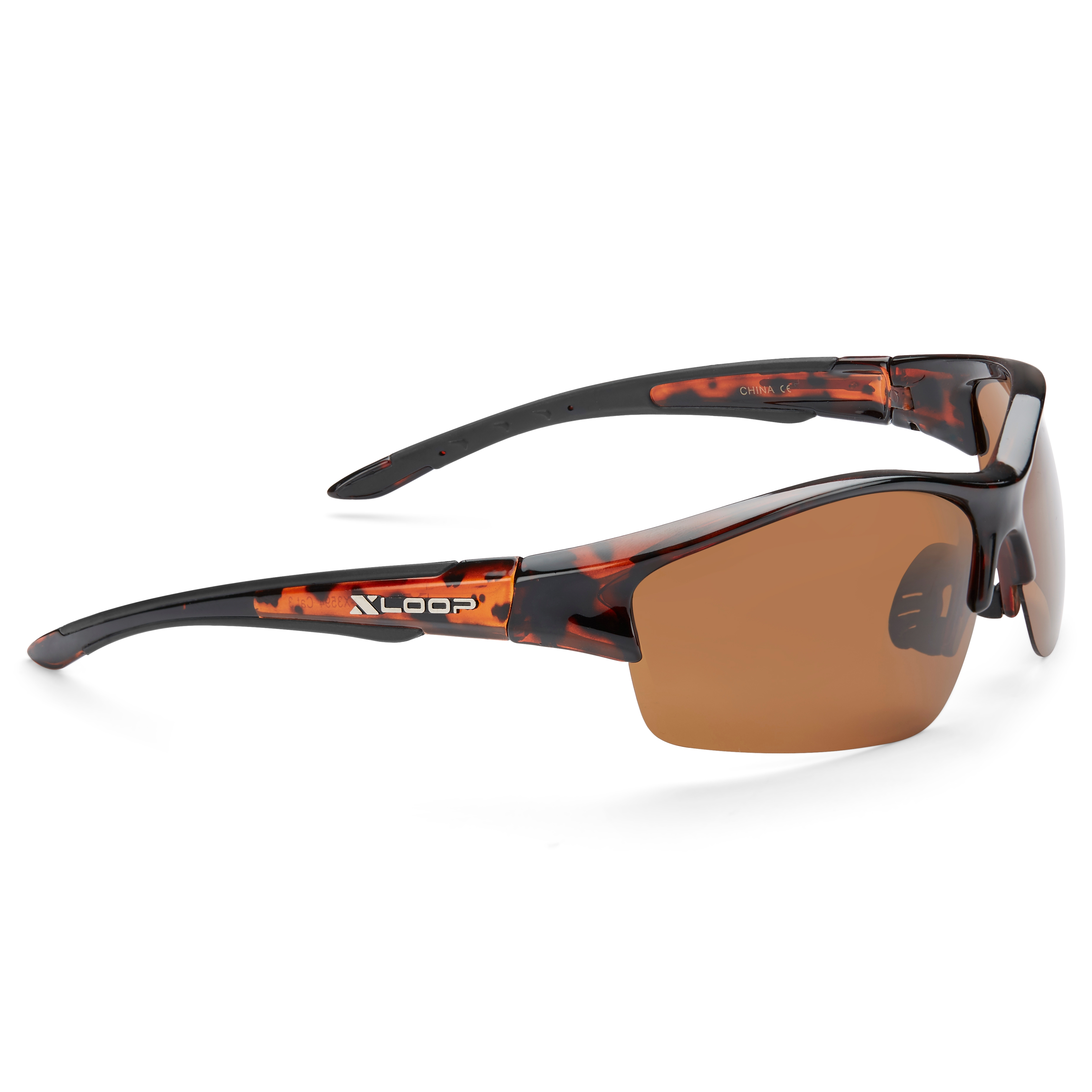 Polariserade Sköldpaddsmönstrade & Bruna Sportsolglasögon - 3