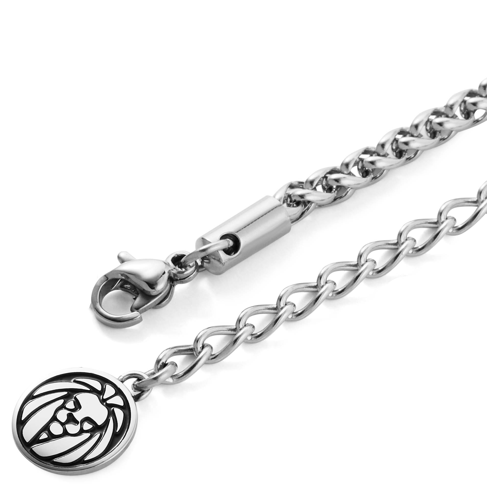 Tadd Steel & Onyx Anchor Necklace - 4