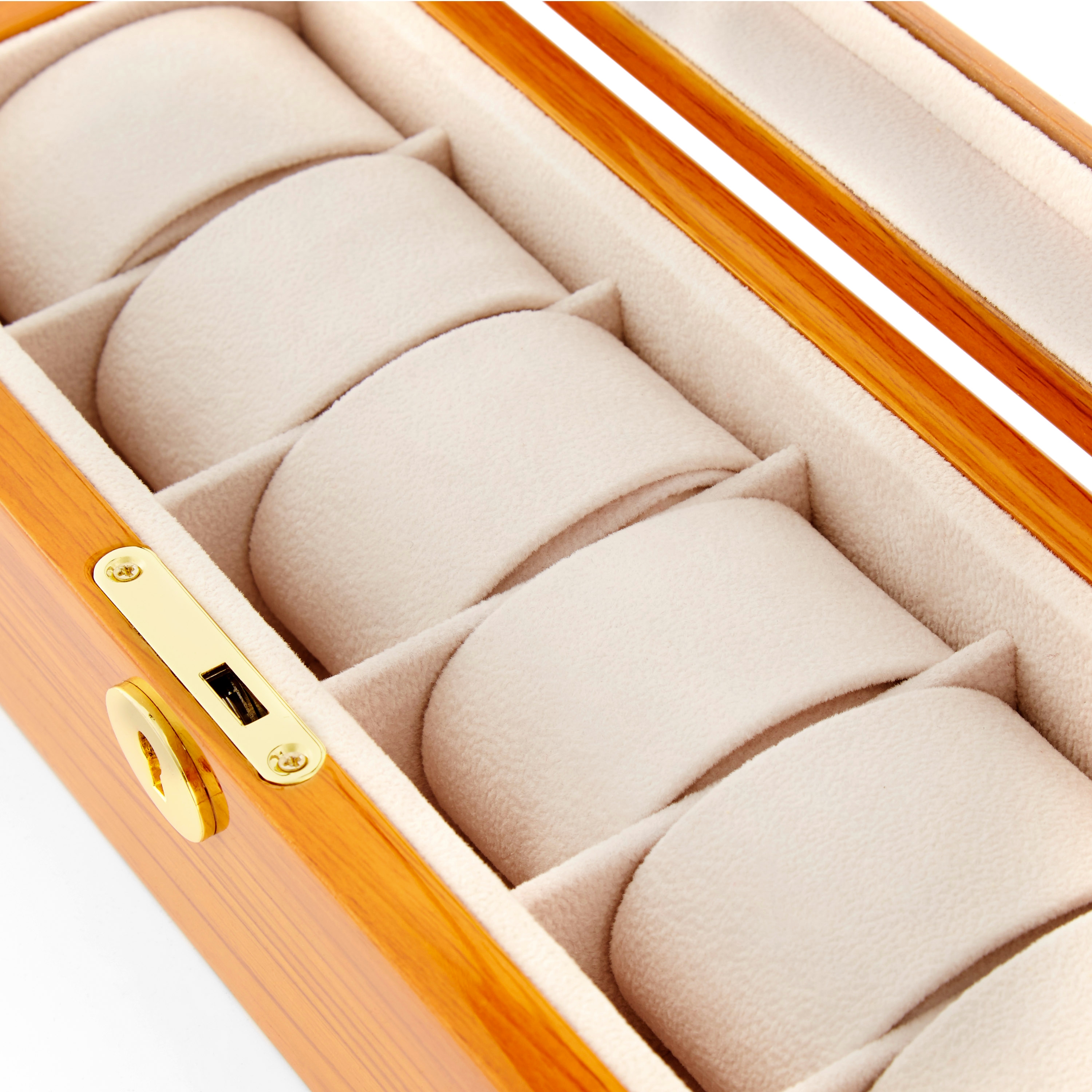 Caja de fresno claro para 6 relojes - 6