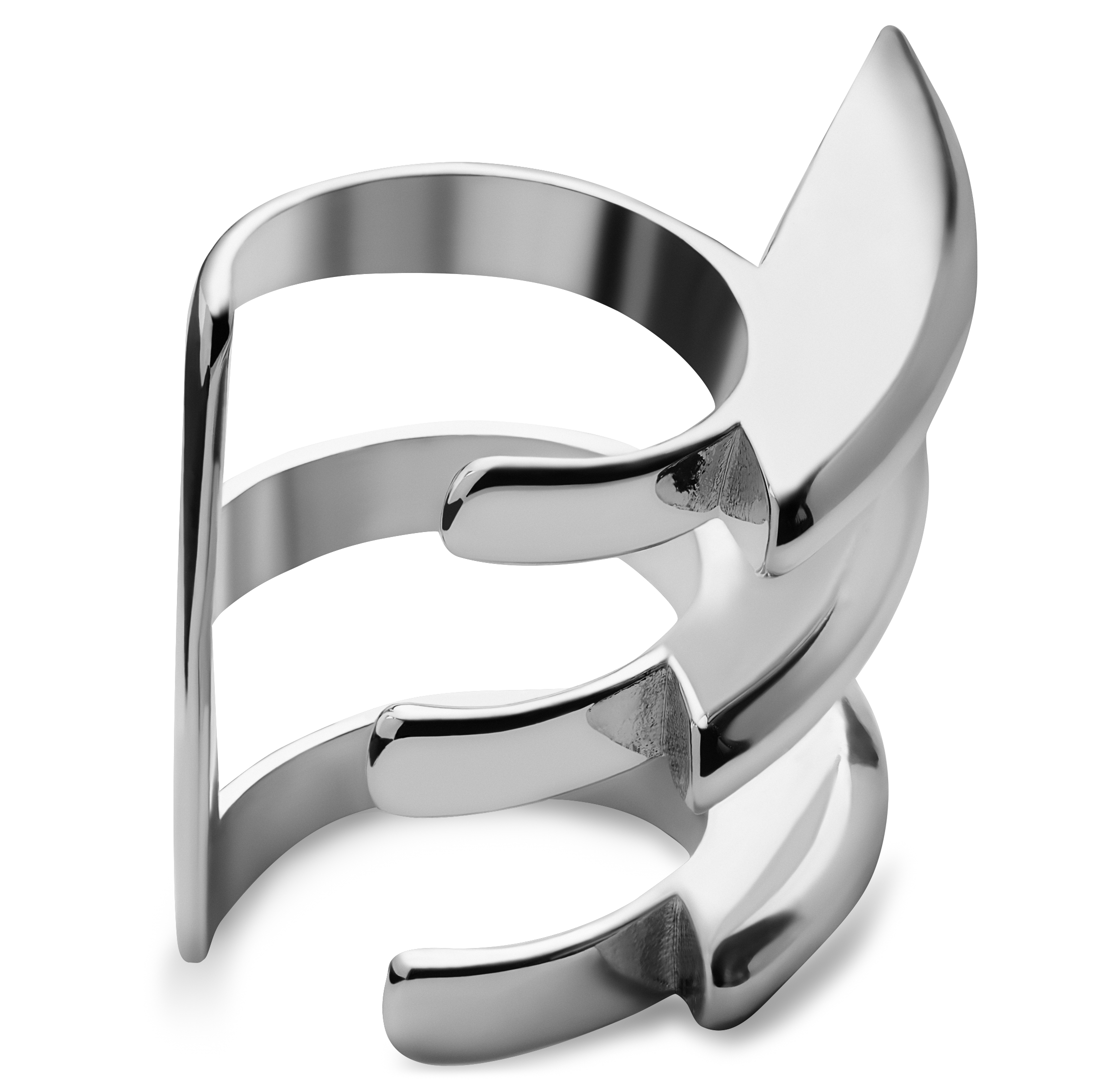 Helix | Silver-tone Wolverine Ear Cuff - 3