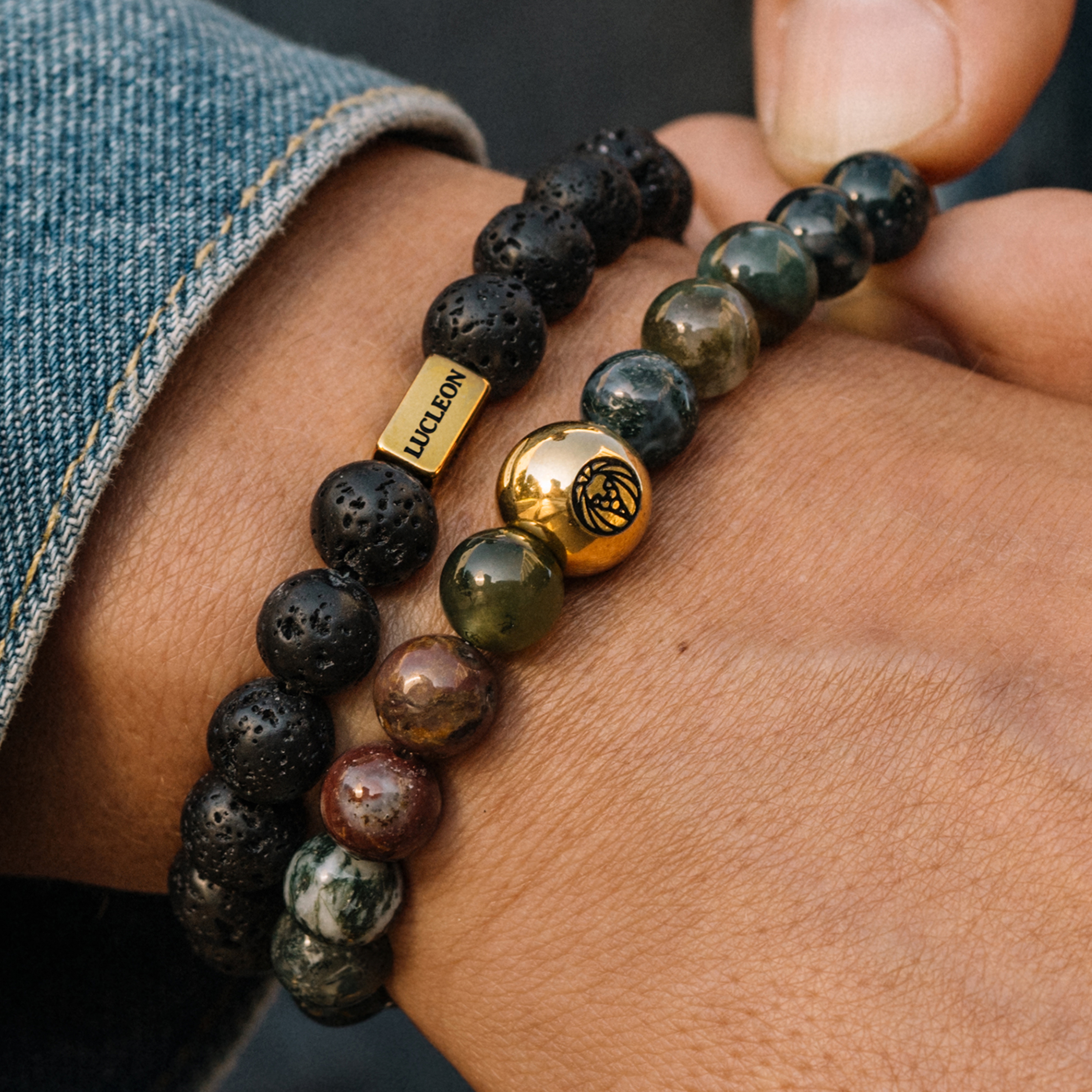 Northskull Mixed Dark Matter Gemstone Bracelet in Black for Men Mens Jewellery Bracelets 