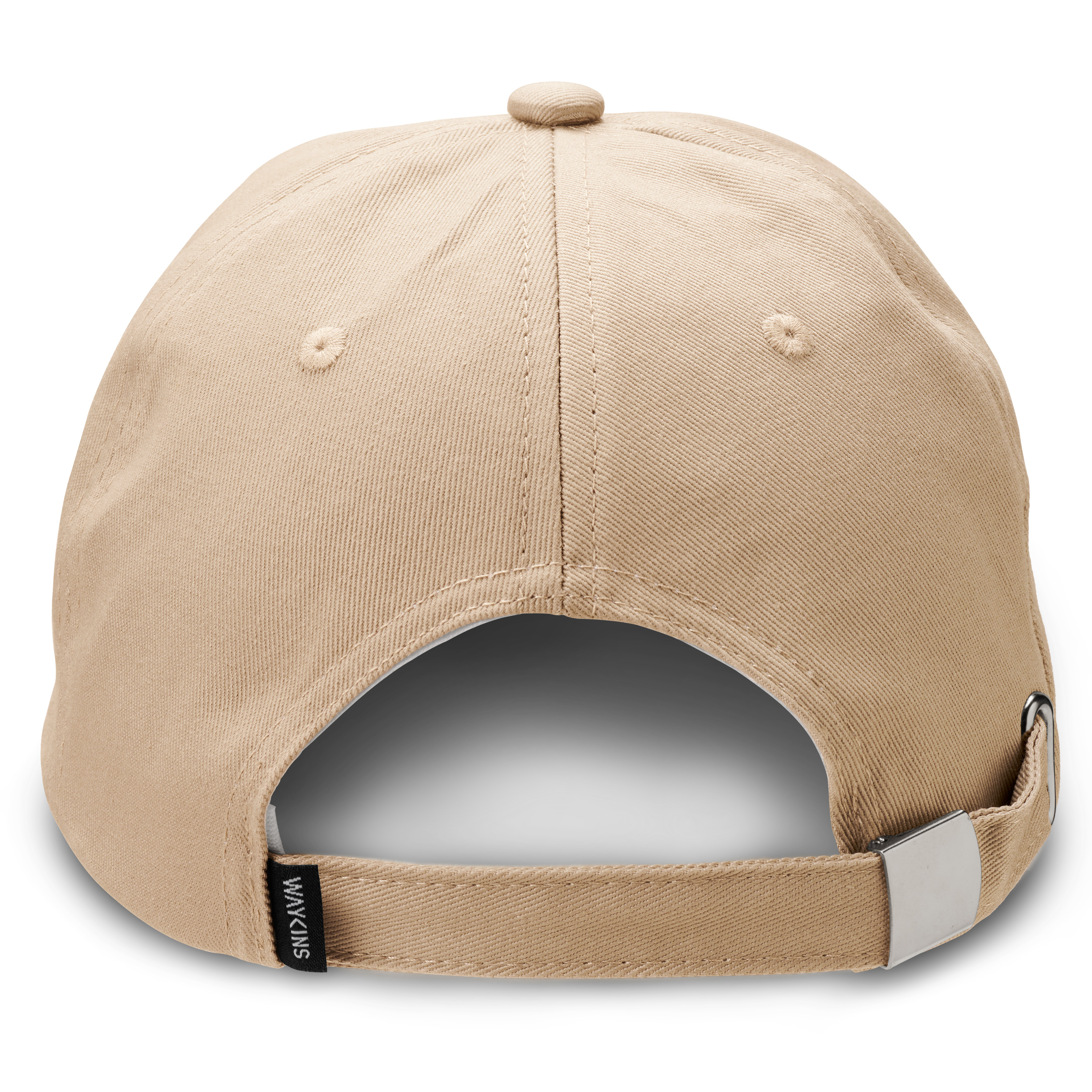 Waykins | Gorra de algodón lisa color arena - 2