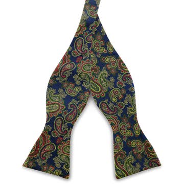 Colourful LIGHT BLUE PAISLEY Pattern Silk Self-Tie Bow tie Colourful LIGHT BLUE PAISLEY Pattern Silk Self-Tie Bow tie