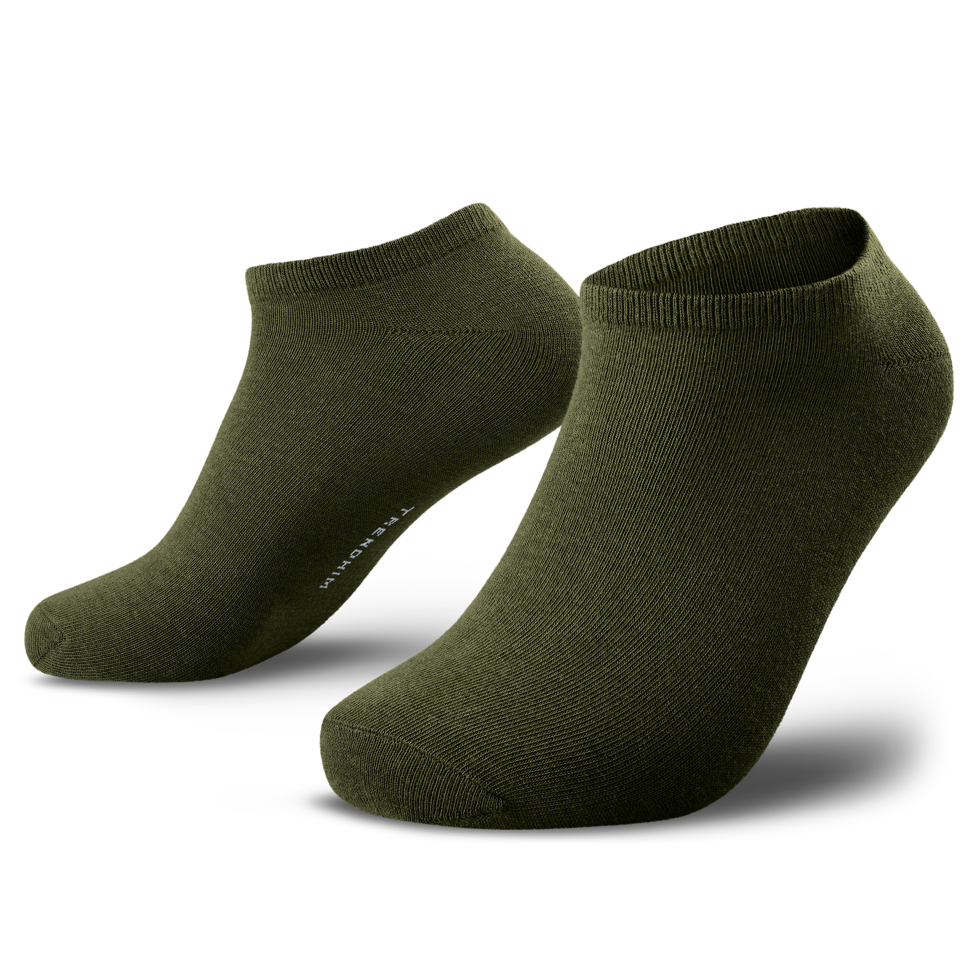 TrueFeel | Olivově zelené bambusové kotníkové ponožky - 1
