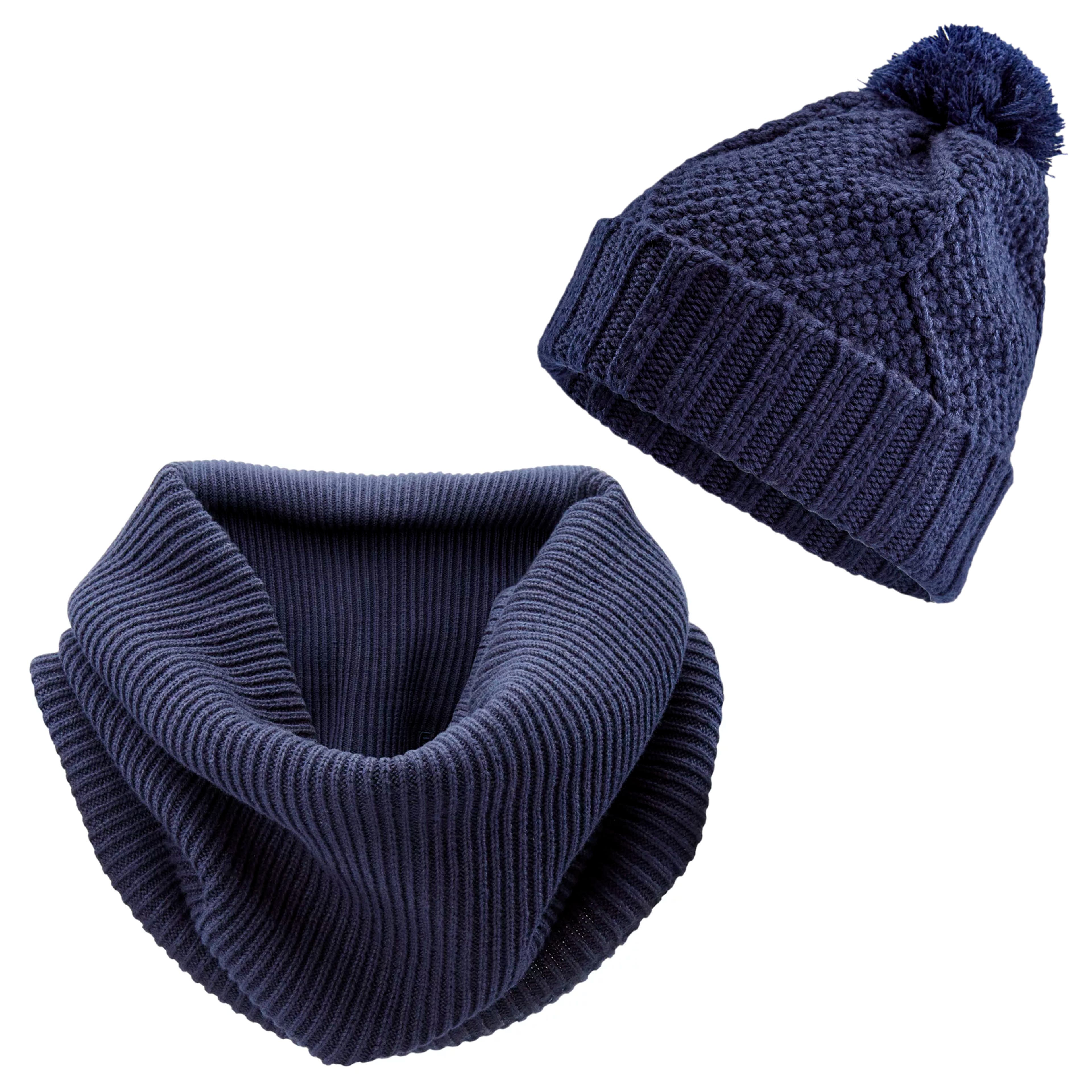 Navy Blue Soft Merino Wool Mix Tube Scarf Navy Blue Merino Wool Mix Beanie Navy Blue Soft Merino Wool Mix Tube Scarf Navy Blue Merino Wool Mix Beanie