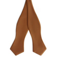 Brown self tie bow ties