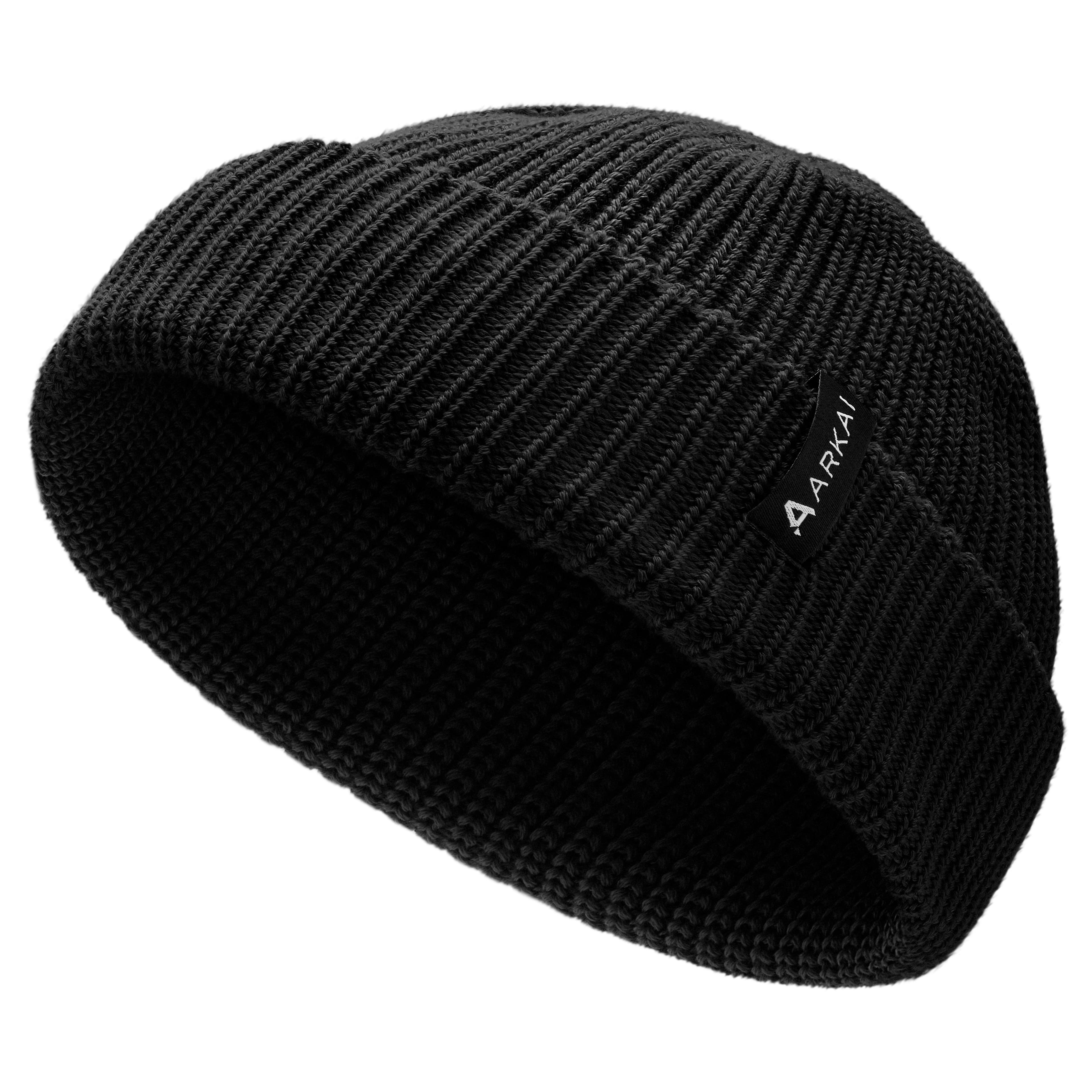 Nordic | Black Fisherman Polyester Beanie Nordic | Black Fisherman Polyester Beanie
